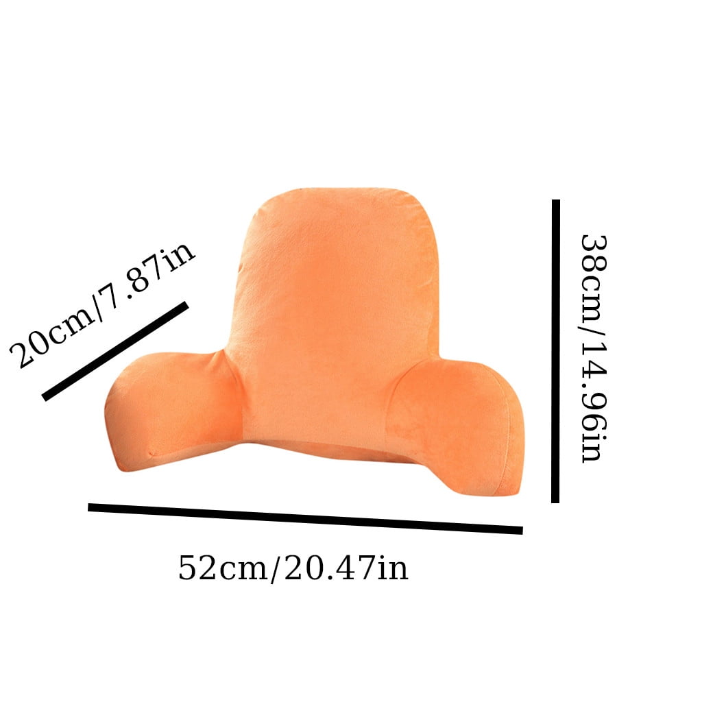 Fluffy Shredded Backrest Pillow with Arms, Back Rest for Bed Sitting, Plush Big Backrest Lumbar Support Chair Cushion, Foam ... - Orthopedic Shredded Foam Bed Pillow Set Detail