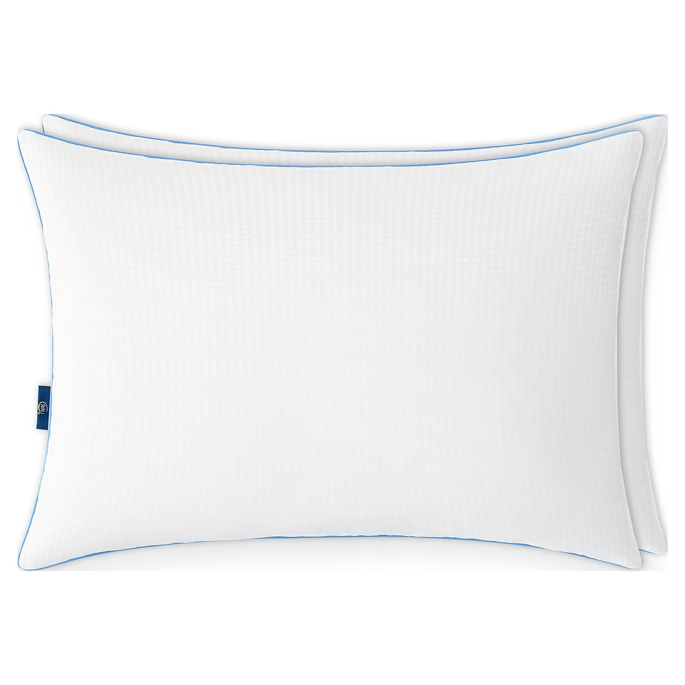 Hotel Collection Cool Nites Bed Pillow, Standard/Queen, 2 Pack - Ergonomic Memory Foam Pillow for Neck Pain Support Detail