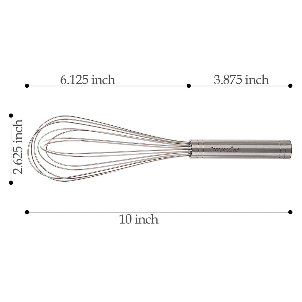 Ergonomic Manual 10" Stainless Steel Balloon Whisk - Kitchen Gadget Tool for Quick Food Prep Detail