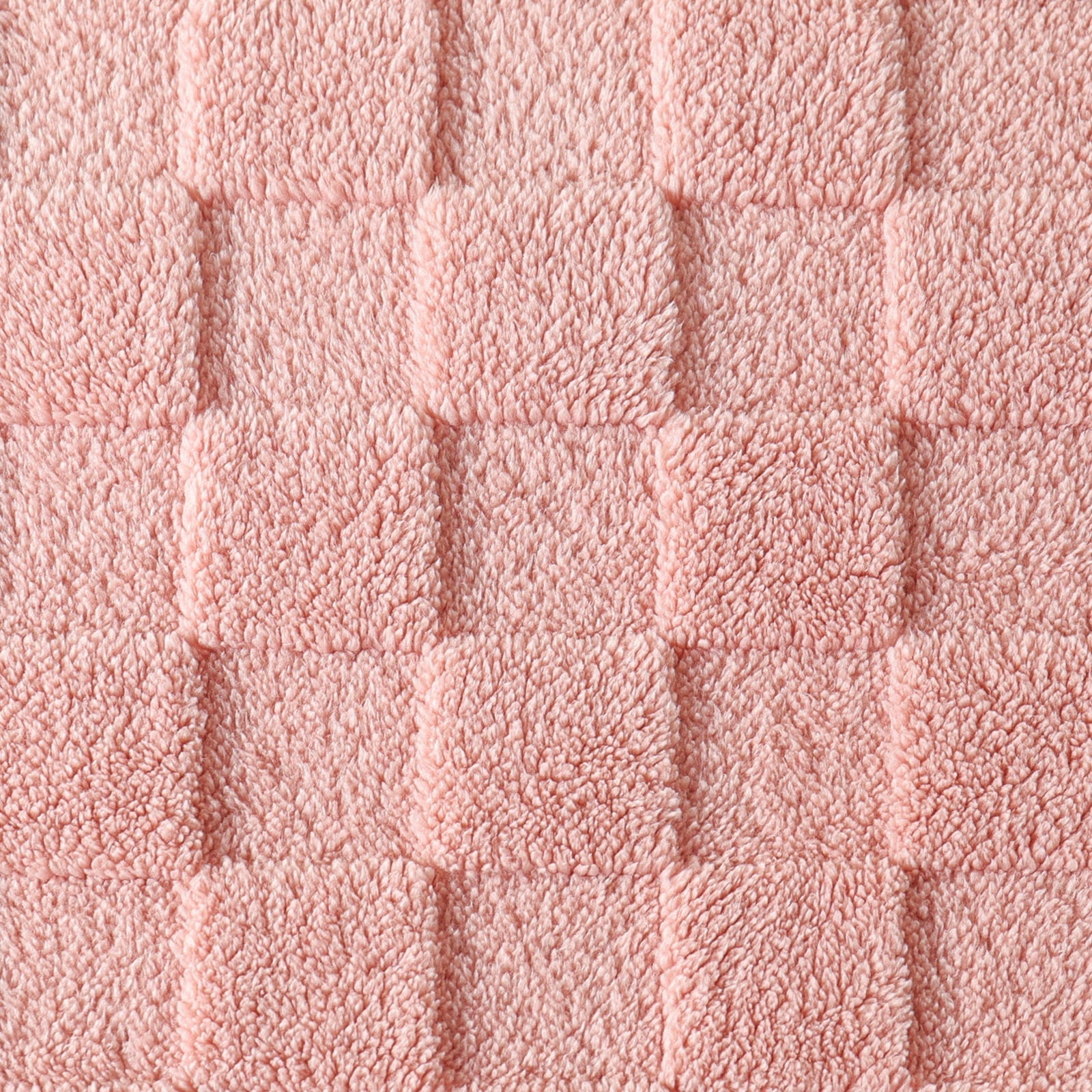 Lightweight Warm Fleece Throw Blanket for Couch, Super Soft Warm Lightweight Checkered Pattern Blanket for All Seasons, Pink, 50"x60" - Luxury Knitted Decorative Throw Blanket with Fringes Detail