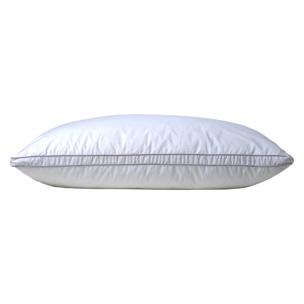 Fluffy Shredded Linen Premium Goose Down Feather Pillow for Bed, Soft & Supportive, Standard Size, White - Decorative Throw Pillow Cushion for Sofa & Bed Detail