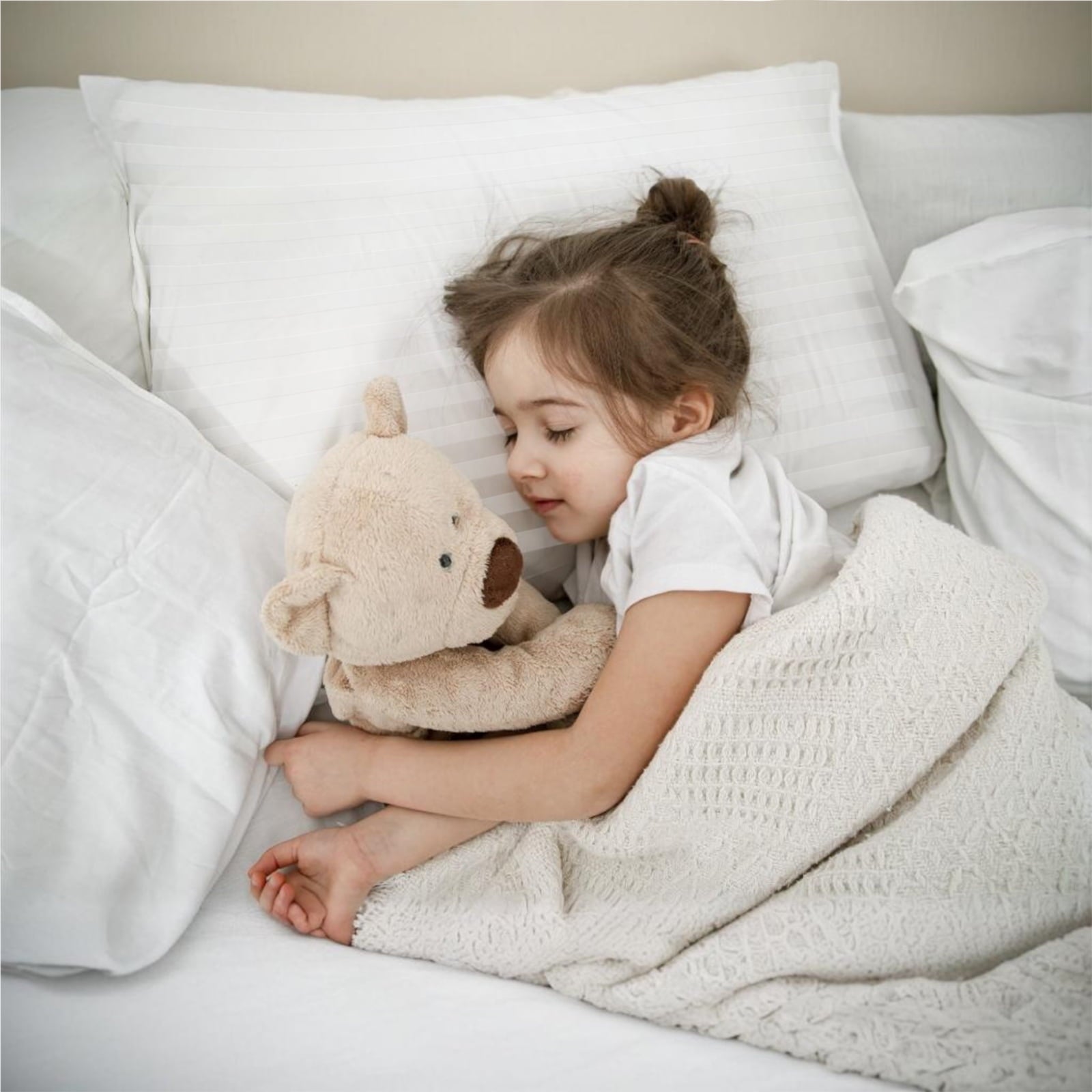 Ergonomic Memory Foam 100% Cotton Kids Size Bed Pillows Set of 2 - Premium Down Alternative Cooling Pillows for Side, Back, and Stomach Sle... - Ergonomic Memory Foam Pillow for Neck Pain Support Detail