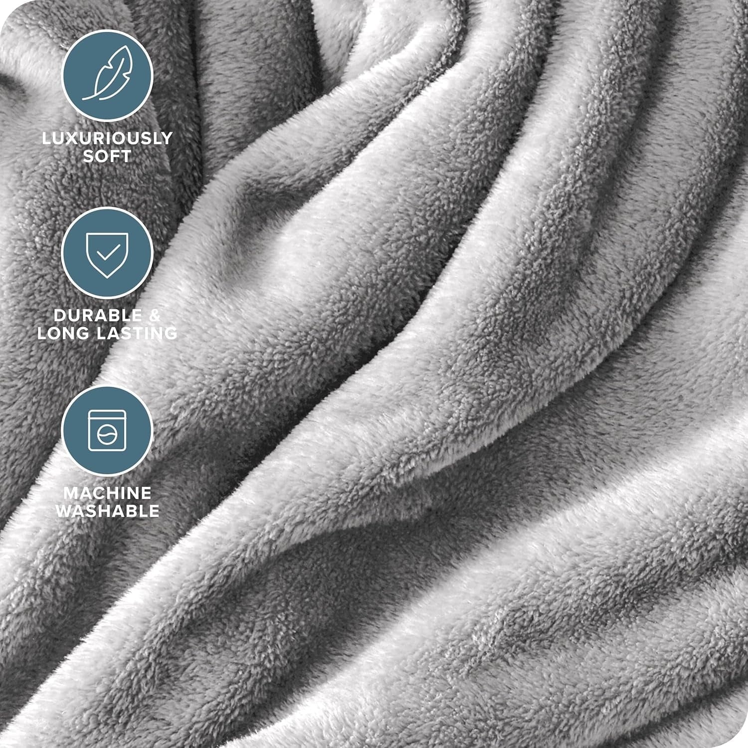 Super Soft Flannel Twin Size Blanket for Bed, 60x80inch Super Cozy Soft Bed Blanket for Sleep Snap, Lightweight Reversible Blankets and ... - Lightweight Plush Warm Blanket for All Seasons Detail