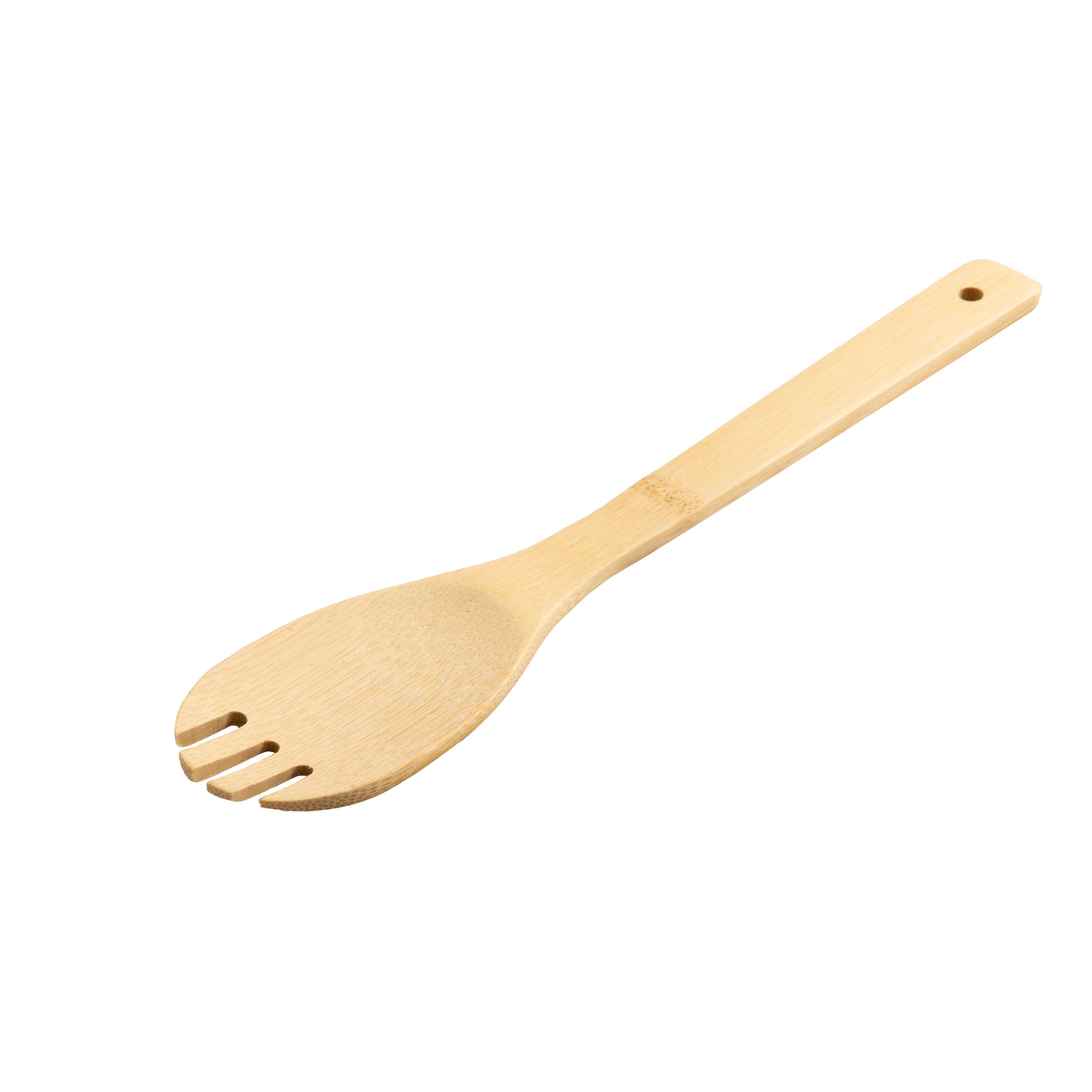 Ergonomic Cooking 9-Piece Bamboo Gadgets Kitchen and Cooking Utensil Sets, Blue - Heat-Resistant Silicone Cooking Spatula Turner Detail