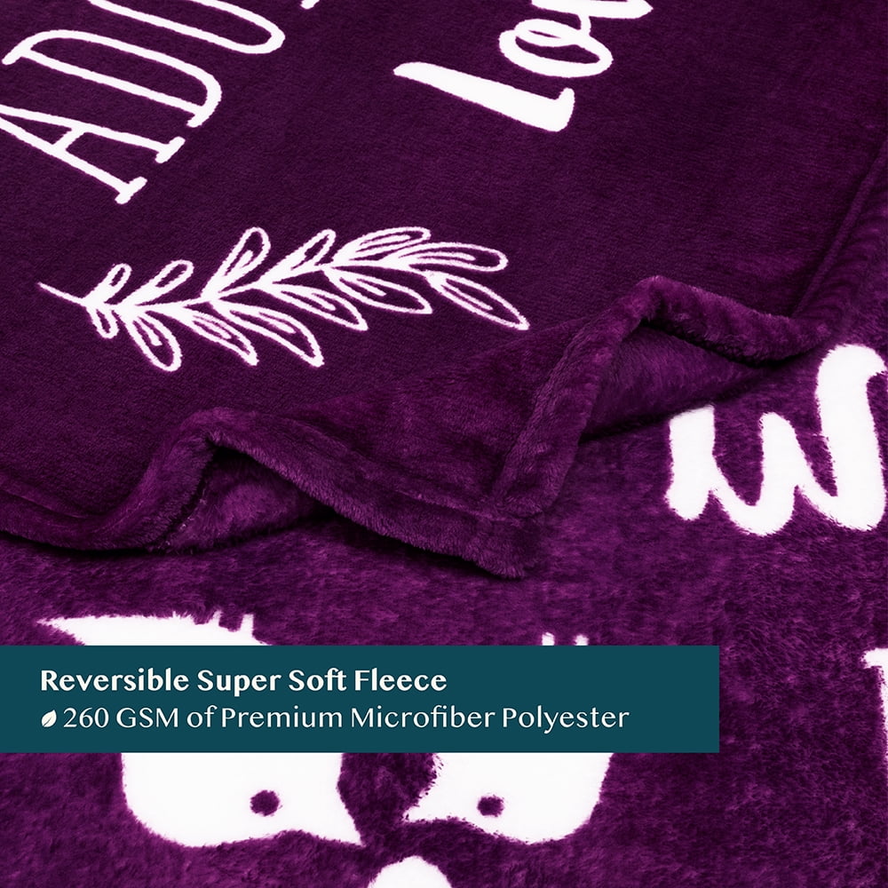 Reversible Sherpa Best Friend Blanket, Friendship Gifts for Women Birthday Soul Sister Long Distance Bestie, Soft Cozy Fleece Throw Bla... - Cozy Fleece Throw Blanket for Couch & Bed Detail