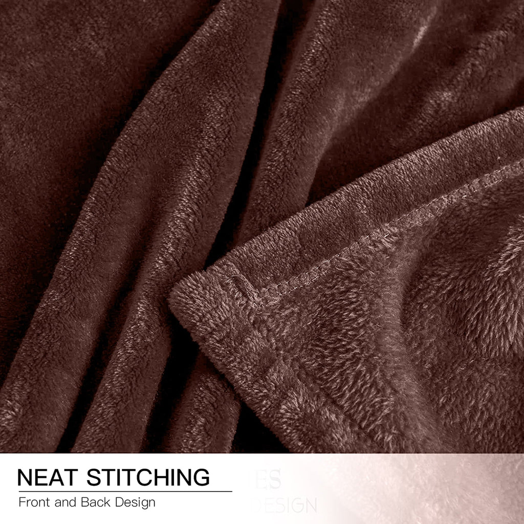 Lightweight Warm Throw Blanket, Fuzzy & Plush Warm Fleece Blanket, Throw Size Coffee Blankets for Couch Beds, Machine Washable Blanket... - Lightweight Plush Warm Blanket for All Seasons Detail
