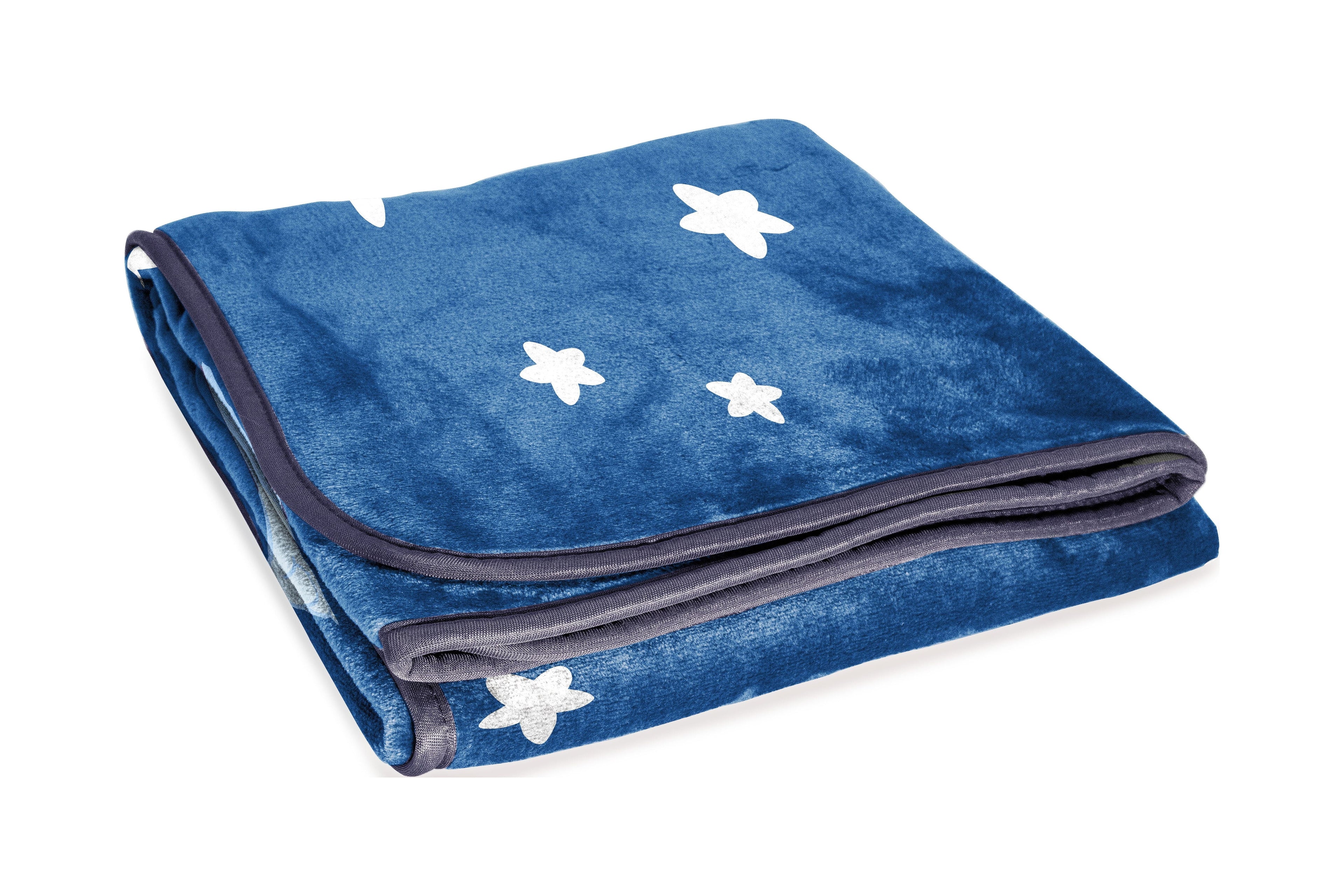 Cozy Fleece In The Dream Kids Throw Blanket, 46 x 60, Microfiber, Blue, BBC Studios Ages 1+ - Lightweight Plush Warm Blanket for All Seasons Detail