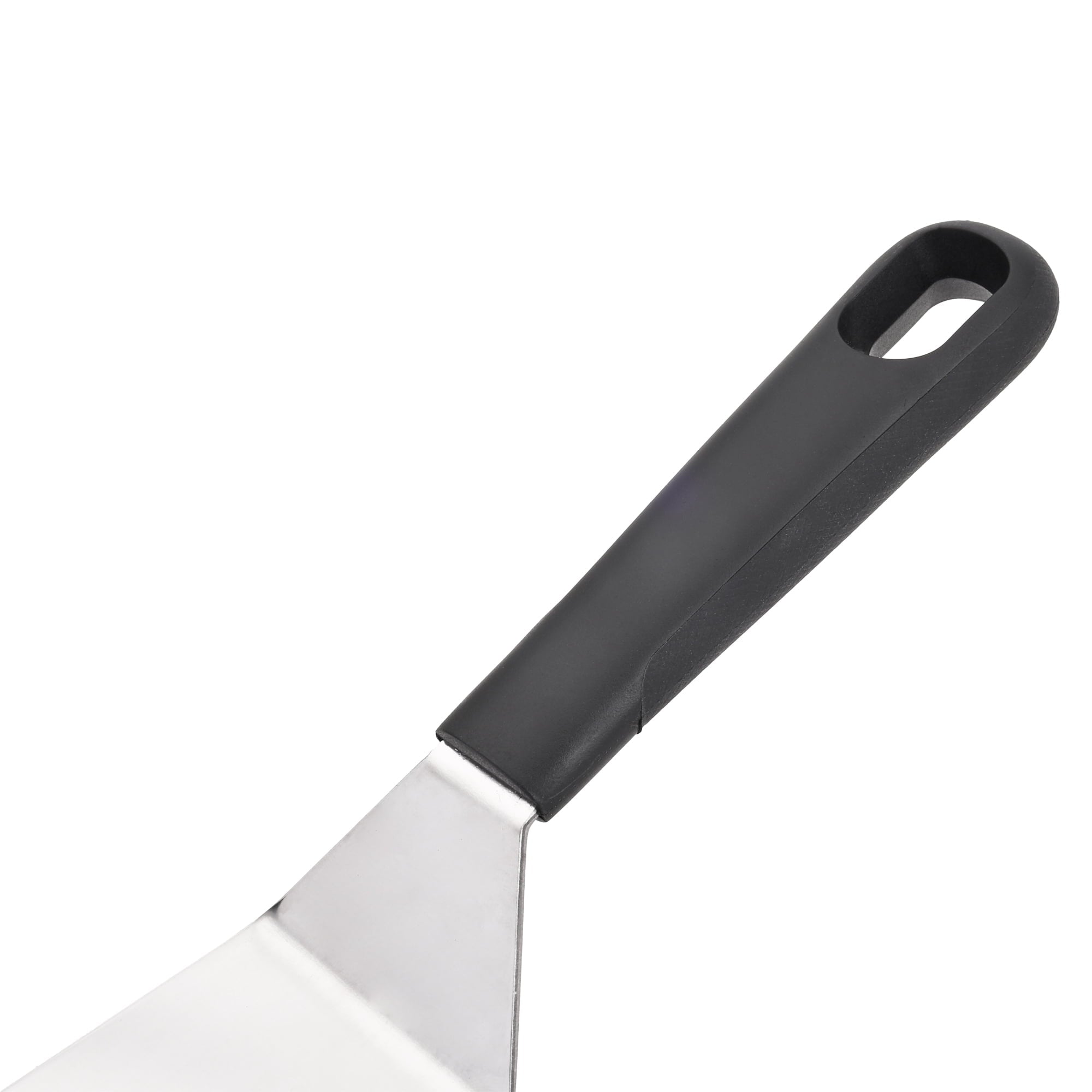 Chef-Quality Stainless Steel Mini Dessert Spatula with Softgrip Handle for Serving Pancakes or Desserts - High-Precision Culinary Tool for Baking & Cooking Detail