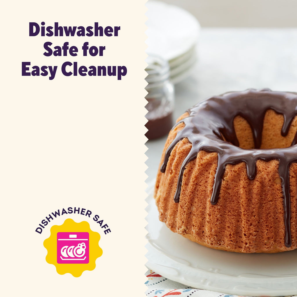 Ergonomic Manual Everyday Non-Stick Bundt Cake Pan 6" Fluted Tube Baking Pan, Packaging May Vary - Premium Stainless Steel Garlic Presser & Peeler Detail