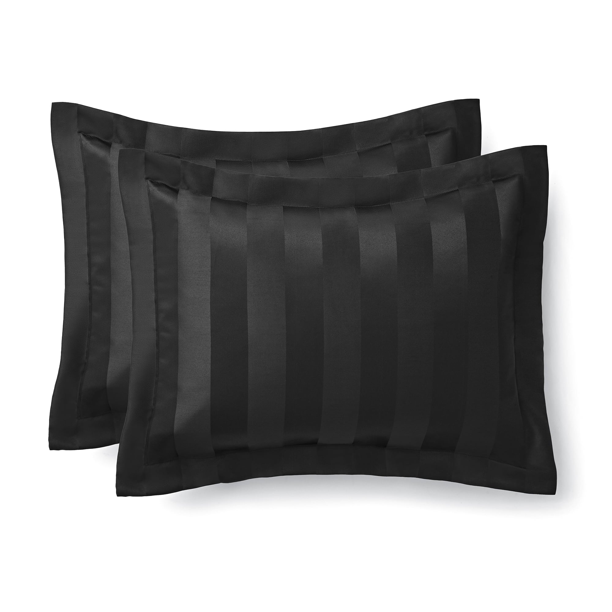 Heavyweight Warmth Rich Black 5 Piece Damask Stripe Comforter Set, King, Adult, Unisex - All-Season Down Alternative Comforter Insert Detail