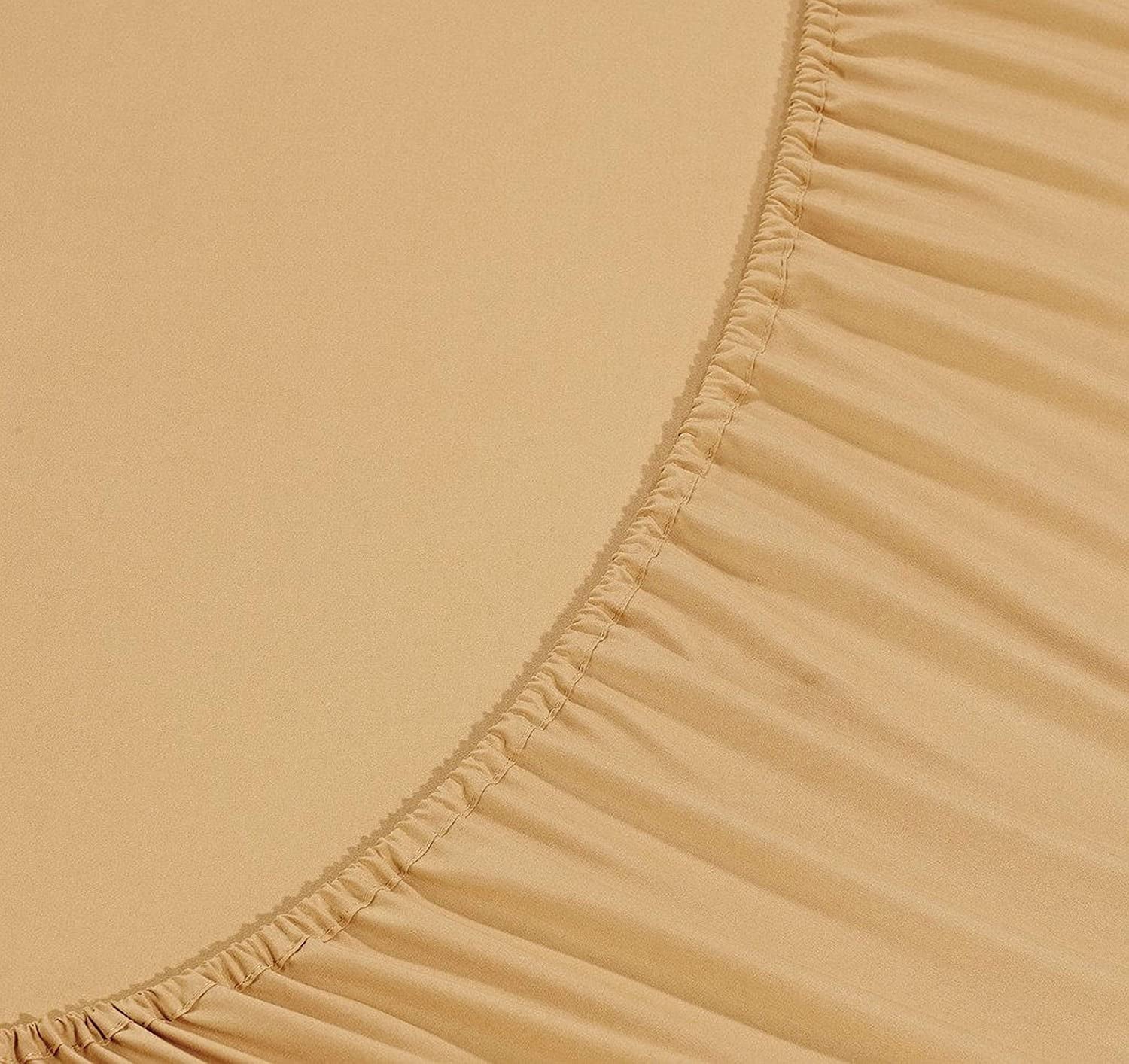 Wrinkle-Resistant Super Soft 1500 Premier Hotel Collection Sheet set, Queen, Gold - Cooling Hotel Quality Bedding Sheets and Pillowcases Detail