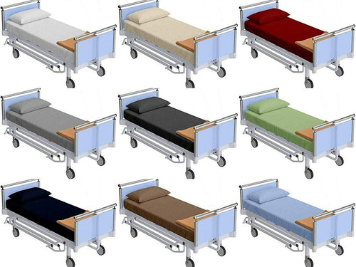Cooling Sateen 100% Cotton Hospital Bedsheets Set - 1 Flat Sheet, 1 Fitted Sheet (10" Inch) Deep Pocket, 1 Pillowcase, Best & Comfor... - Premium Ultra-Soft Pillowcase Pair for Sleeping Detail
