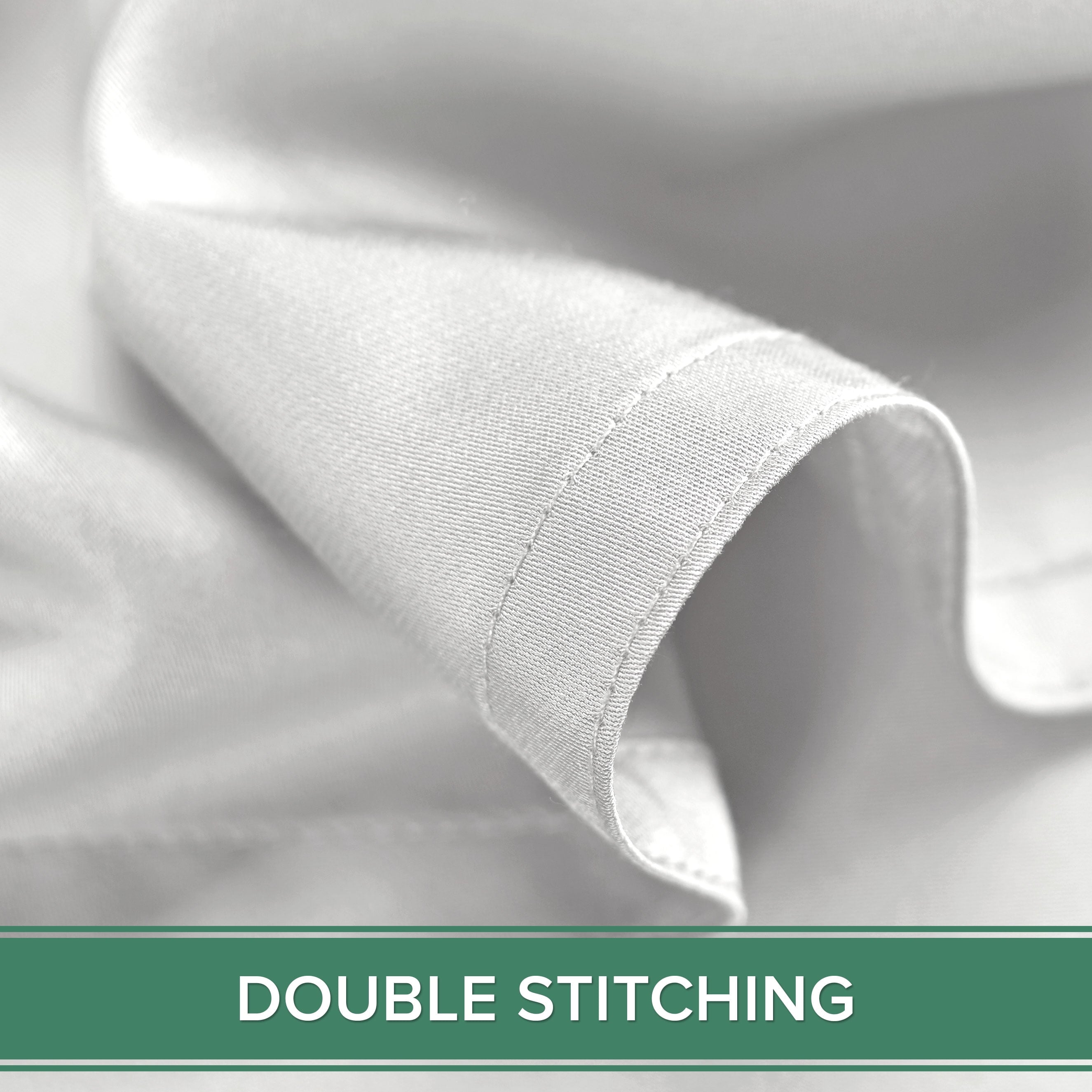 Cooling Sateen Sheets King Size Bed Sheet 4 Piece Set, Genuine 100% Organic Bamboo Viscose, Luxuriously Soft & Cooling, Double Stitc... - Cooling Hotel Quality Bedding Sheets and Pillowcases Detail