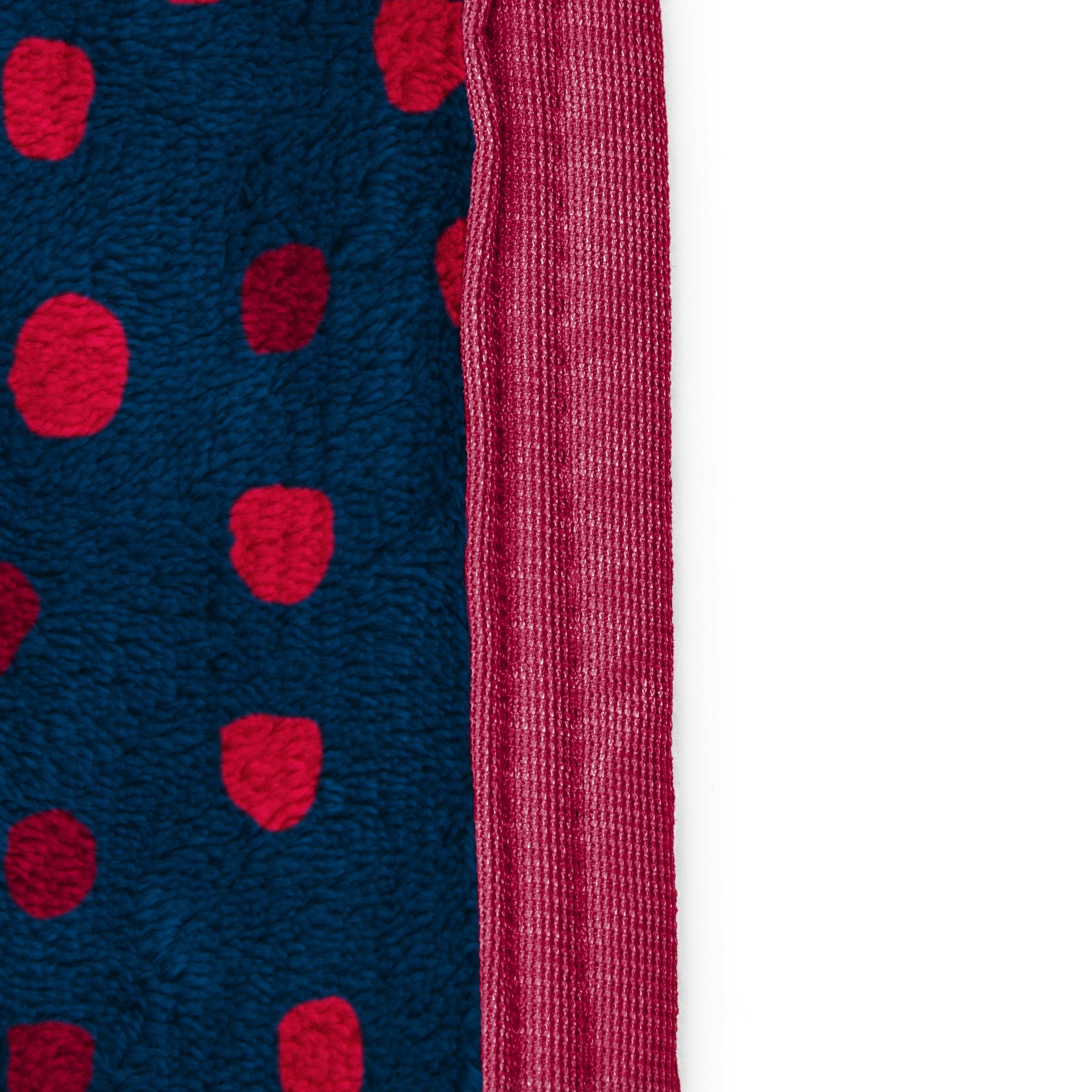 Cozy Fleece Strawberry Shortcake Berry Meadows 46" x 60" Coral Fleece Throw Blanket, Kids, Polyester, Navy - Luxury Knitted Decorative Throw Blanket with Fringes Detail
