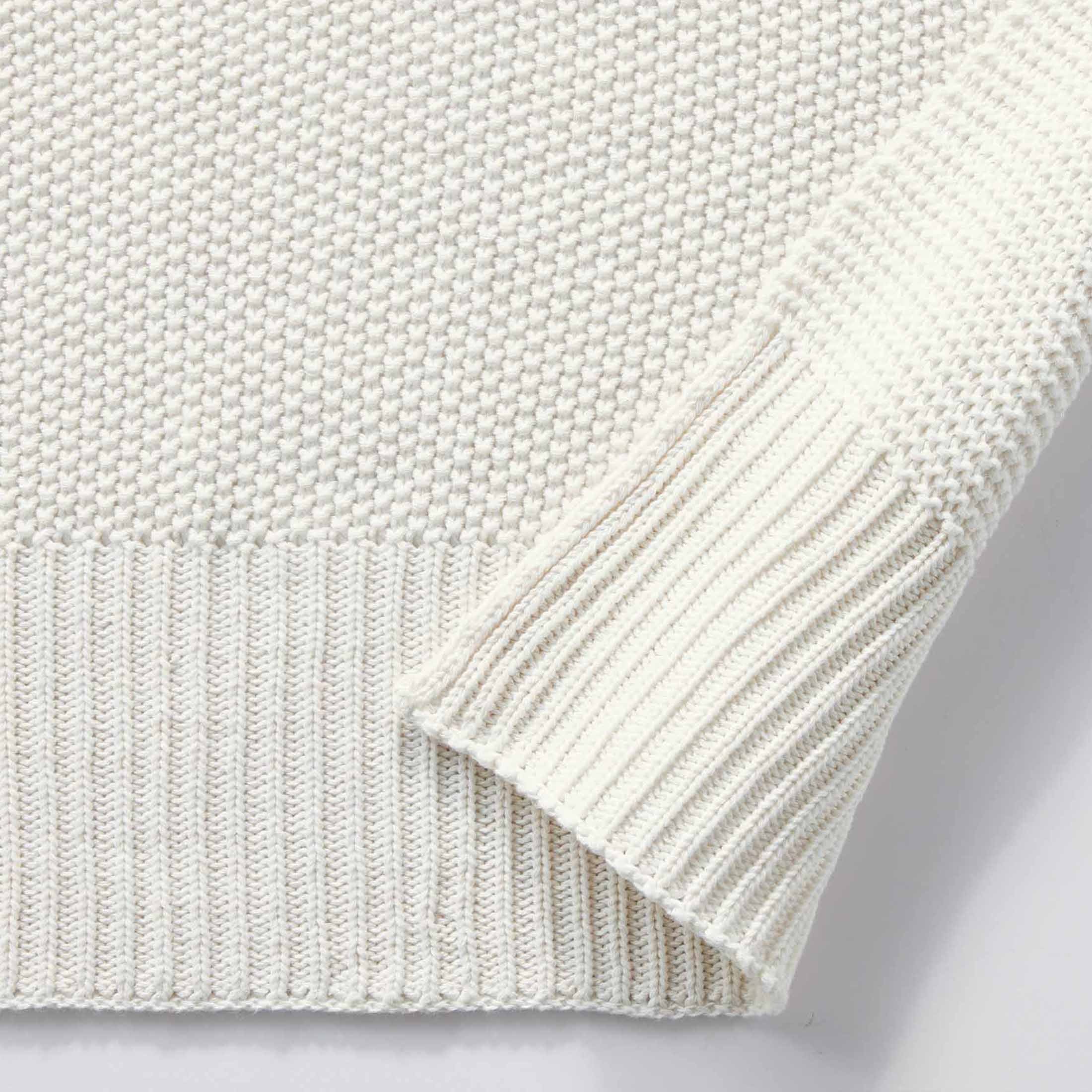 Lightweight Warm Chunky Knit Papyrus Throw, Cotton-Blend, 50"x60", 2.3 lb, All Ages - Lightweight Plush Warm Blanket for All Seasons Detail