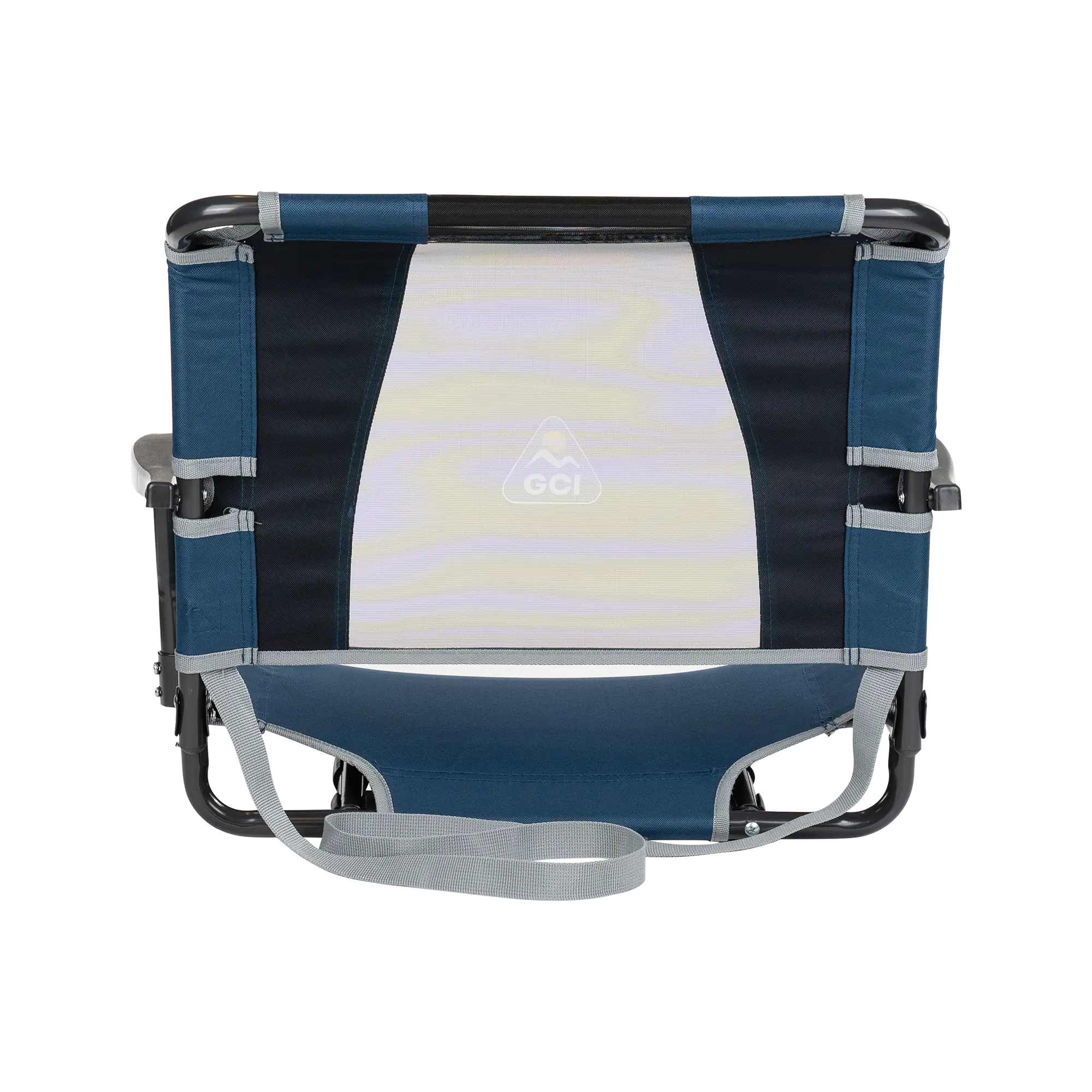 Compact Cushion Big Comfort Stadium Chair with Armrests - Choice 465 - Lightweight Folding Bleacher Chair with Cushioning Detail