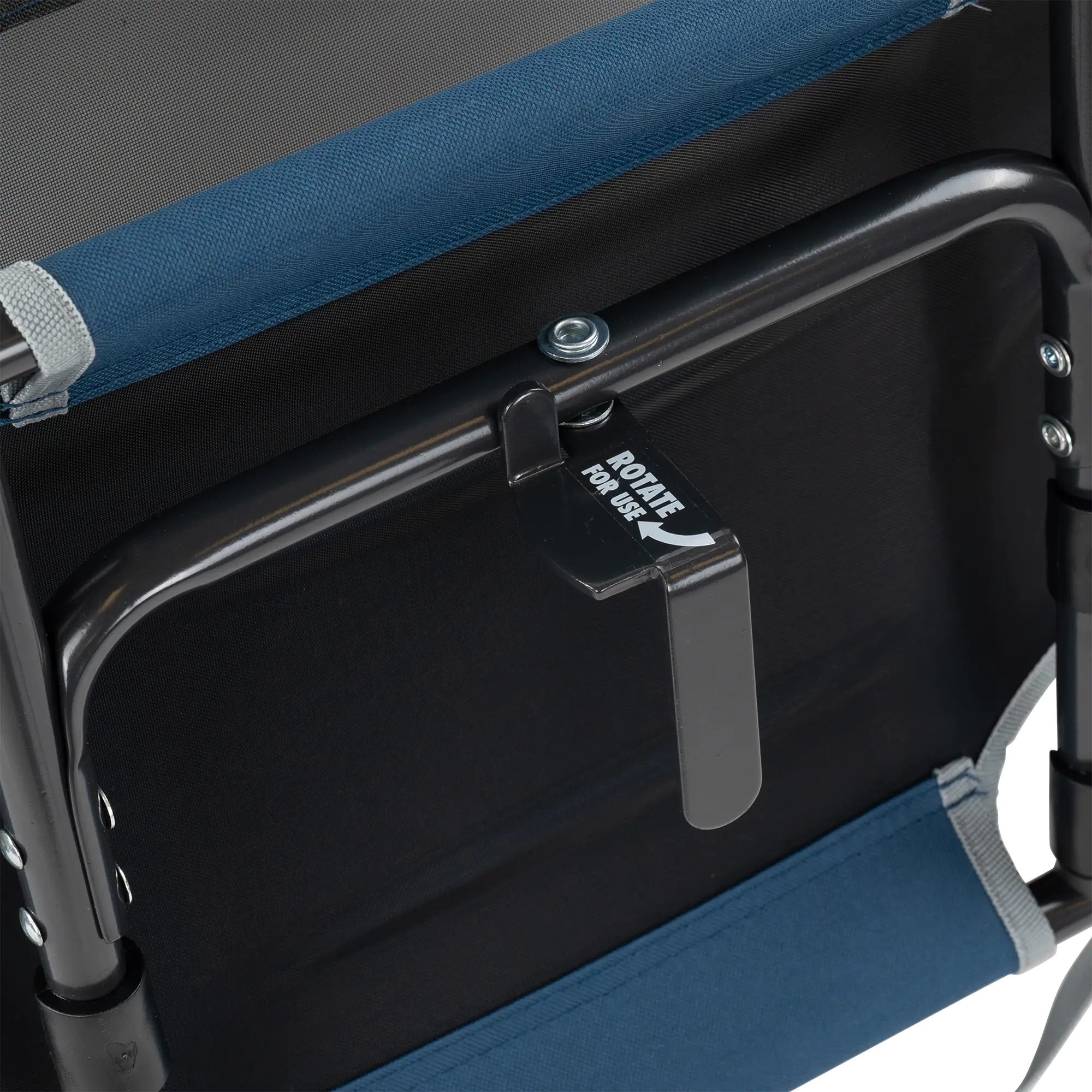 Compact Cushion Big Comfort Stadium Chair with Armrests - Choice 465 - Lightweight Folding Bleacher Chair with Cushioning Detail