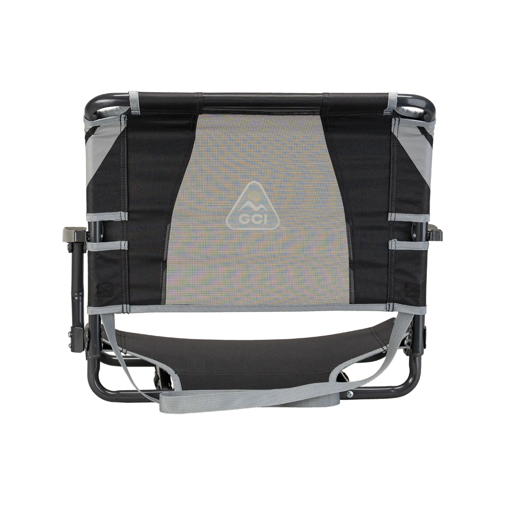 Compact Cushion Big Comfort Stadium Chair with Armrests - Choice 465 - Lightweight Folding Bleacher Chair with Cushioning Detail