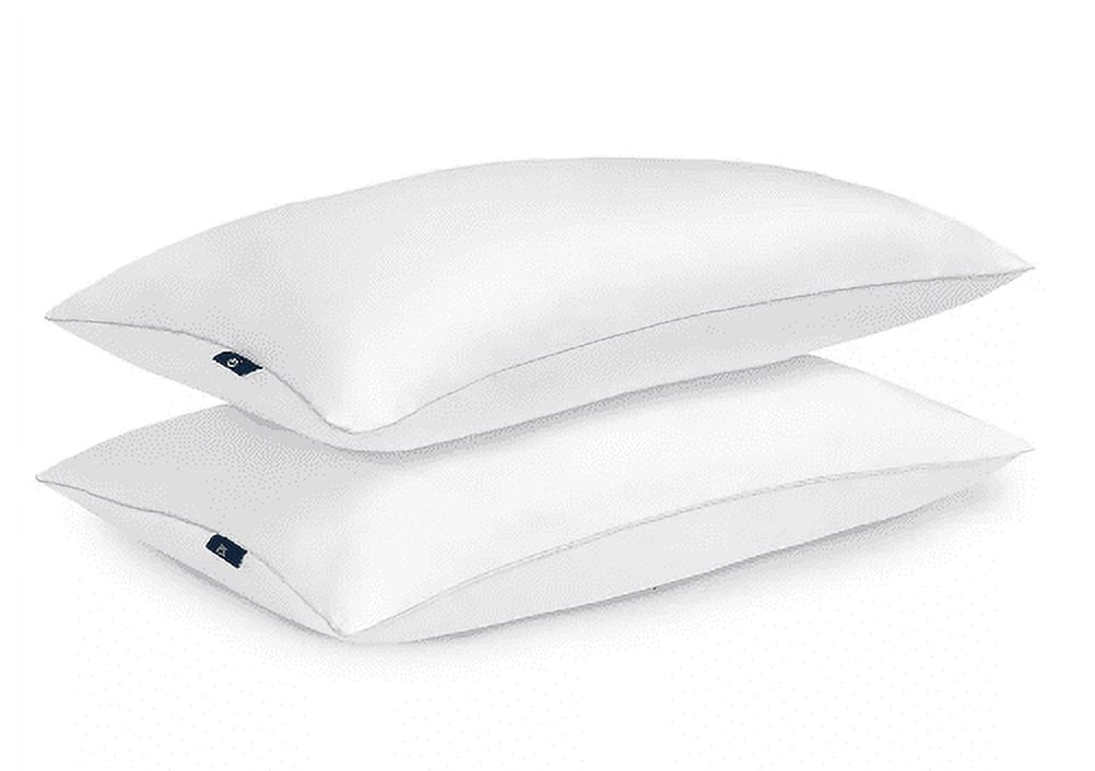 Fluffy Shredded Queen Microfiber Polyester Bed Pillows Hypoallergenic (2 Count) - Hotel Quality Plush Sleeping Pillows Detail