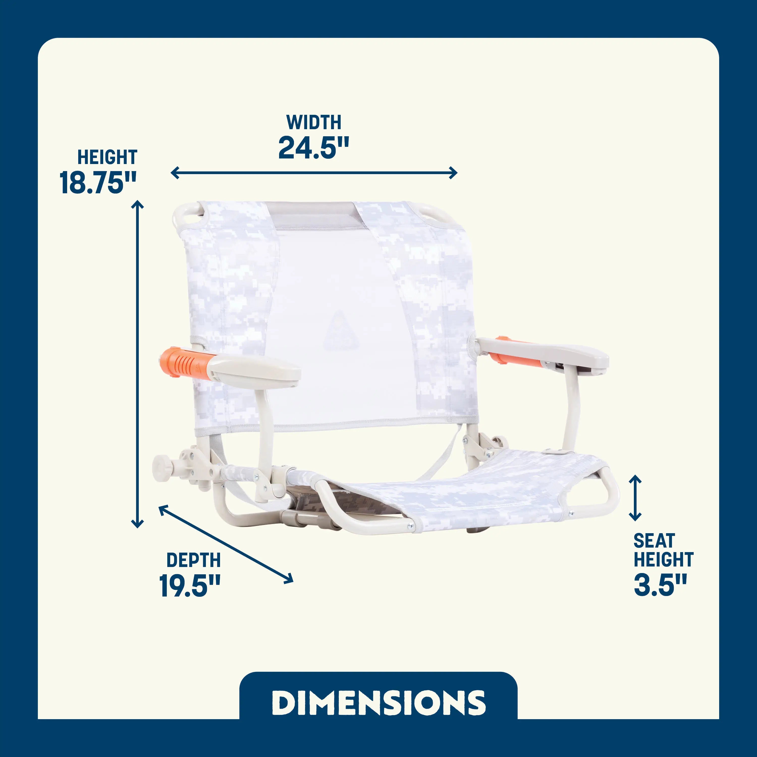 Smooth Motion Stadium Rock-Cliner - Choice 540 - Heavy-Duty Kickback Rocker with Beverage Holder Detail