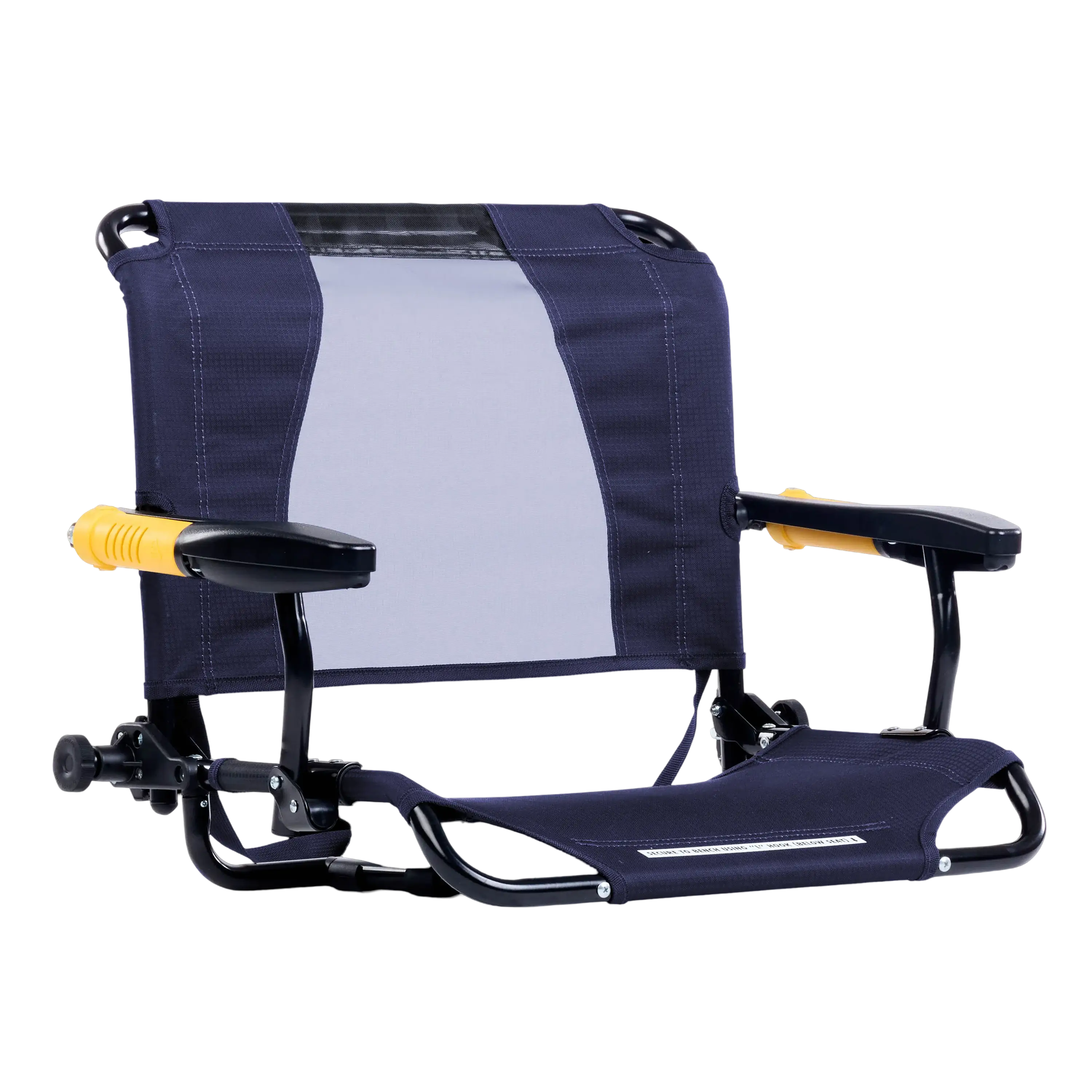 Smooth Motion Stadium Rock-Cliner - Choice 540 - Heavy-Duty Kickback Rocker with Beverage Holder - Rich Blue