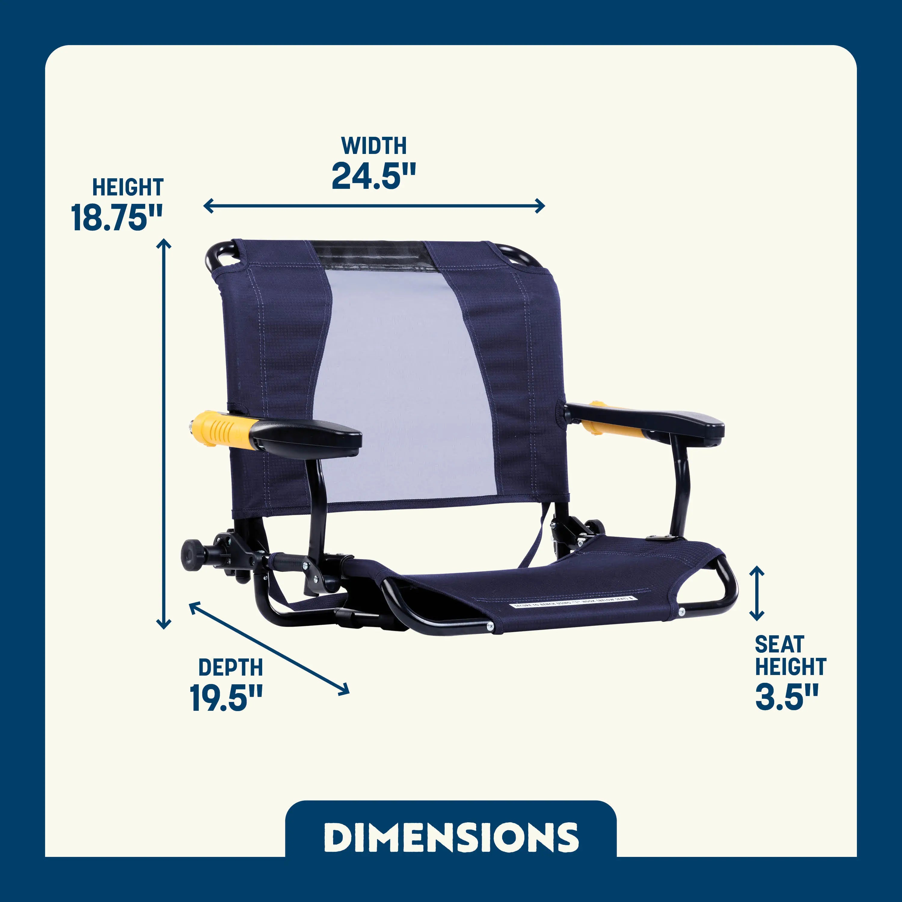 Smooth Motion Stadium Rock-Cliner - Choice 540 - Heavy-Duty Kickback Rocker with Beverage Holder Detail