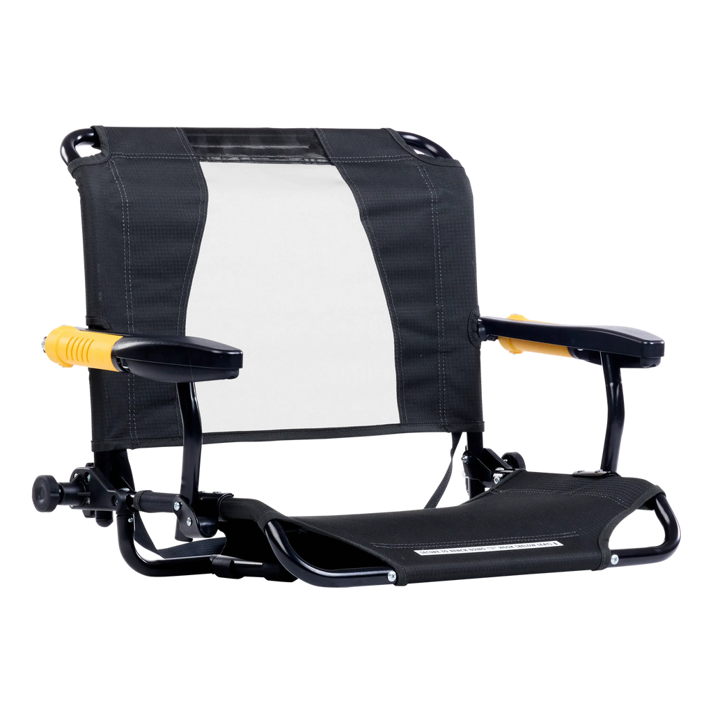 Smooth Motion Stadium Rock-Cliner - Choice 540 - Heavy-Duty Kickback Rocker with Beverage Holder - Dark Charcoal