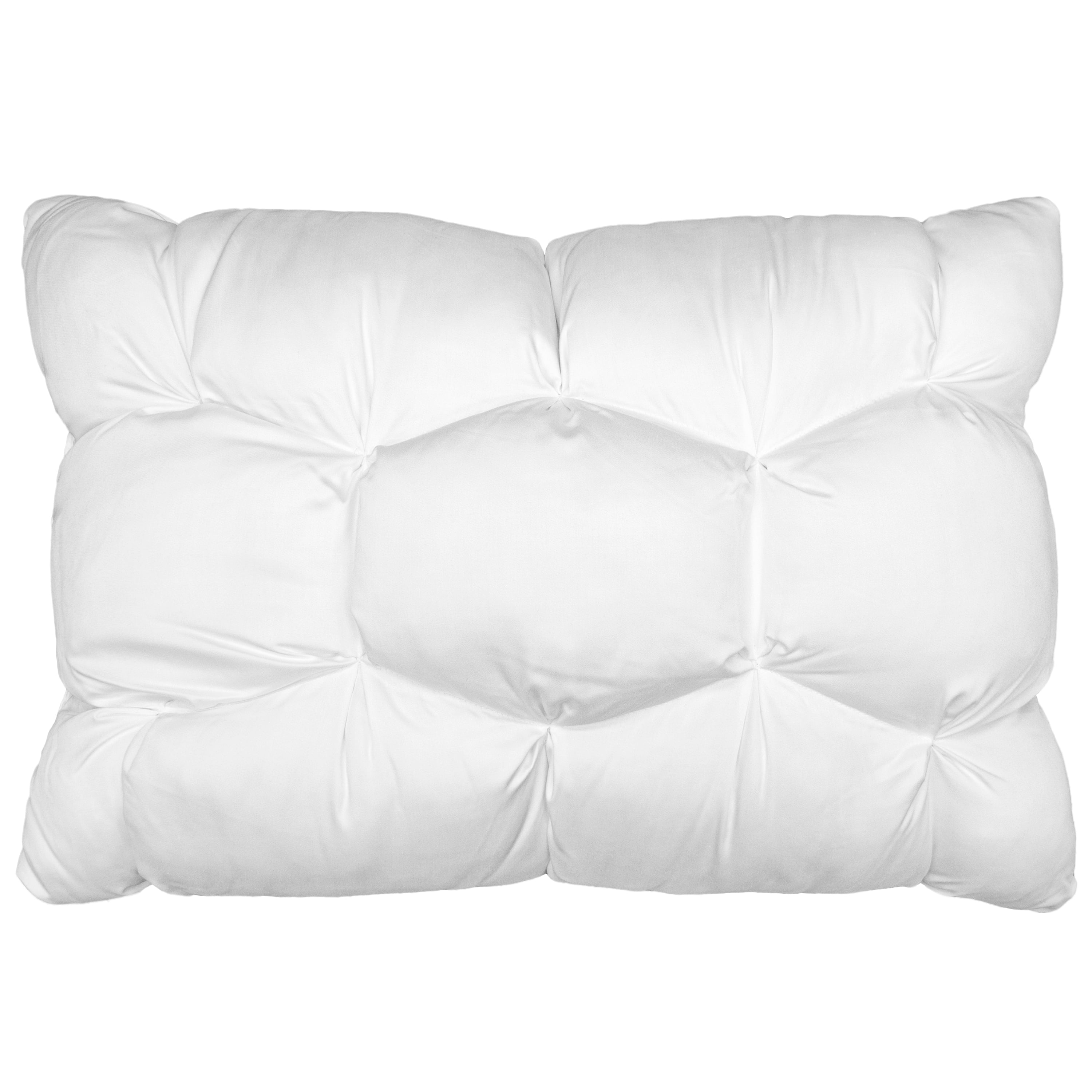 Fluffy Shredded Down Alternative Cloud Luxe Bed Pillows, Standard/Queen - Adaptive Huggable Core (2 Pack) - Orthopedic Shredded Foam Bed Pillow Set Detail