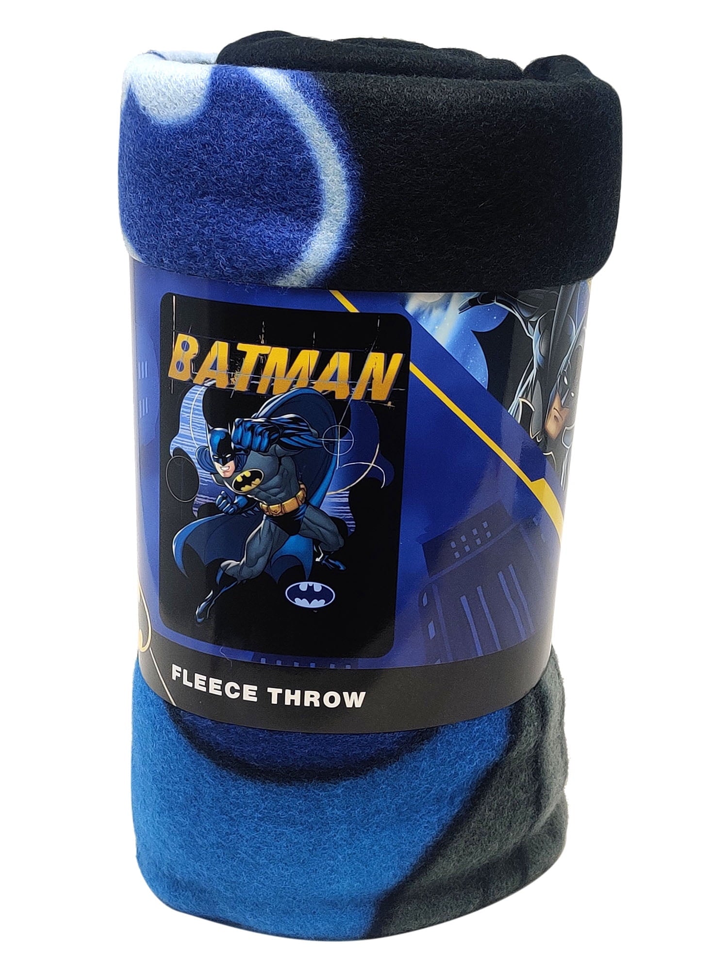 Lightweight Warm Throw Blanket 45" x 60" Dark Knight Superhero - Cozy Fleece Throw Blanket for Couch & Bed Detail