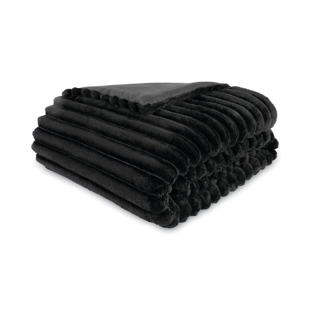 All-Season Full/Queen Comforter Set, All-Season, 5-Piece, Black Cozy Plush - All-Season Down Alternative Comforter Insert Detail