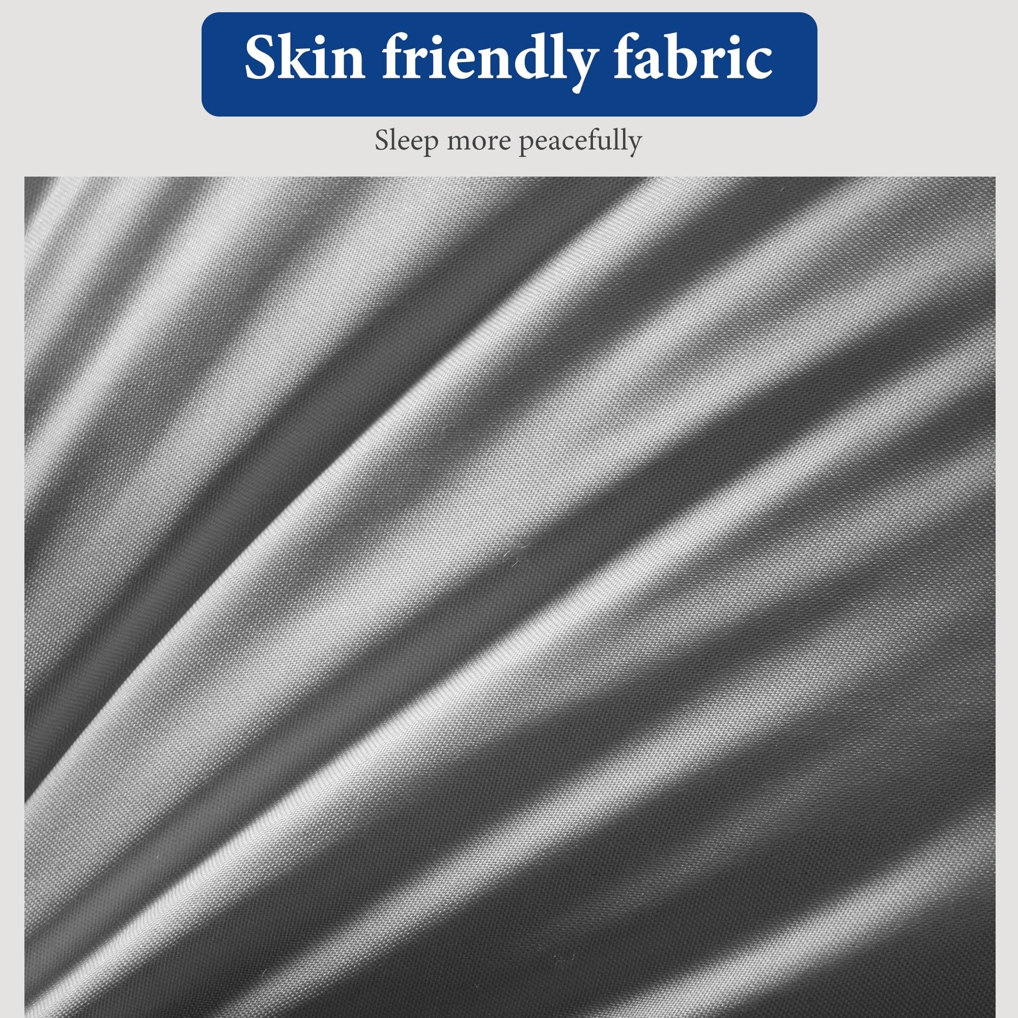 Fluffy Shredded 2-Pack Luxurious Hotel-Quality ,Resistant to Flattening, All-Season,Gray - Ergonomic Memory Foam Pillow for Neck Pain Support Detail