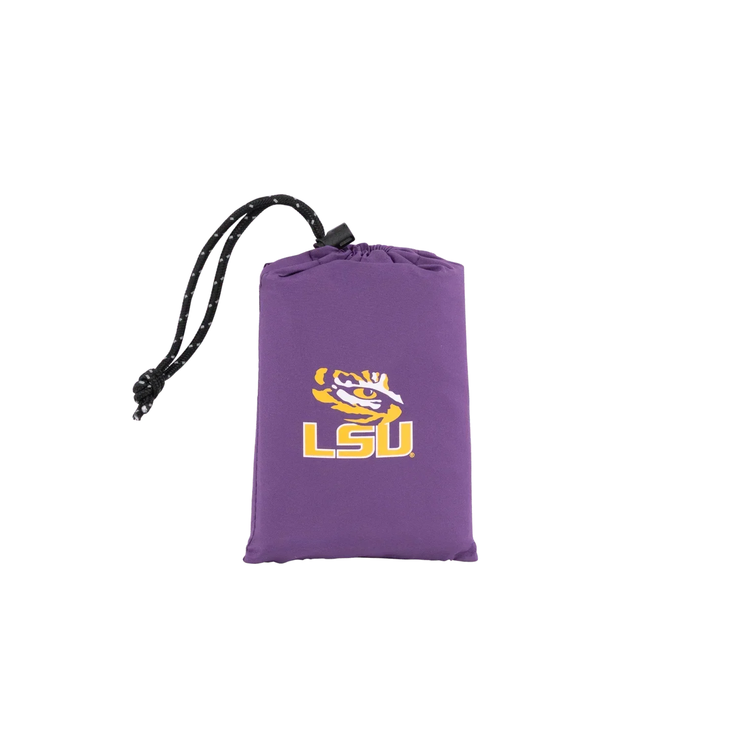Bleacher-Friendly College V Seat Inflatable Stadium Cushion - LSU Tigers - Choice 762 - Grandstand Cushion Seat with Secure Under-Bench Hooks Detail