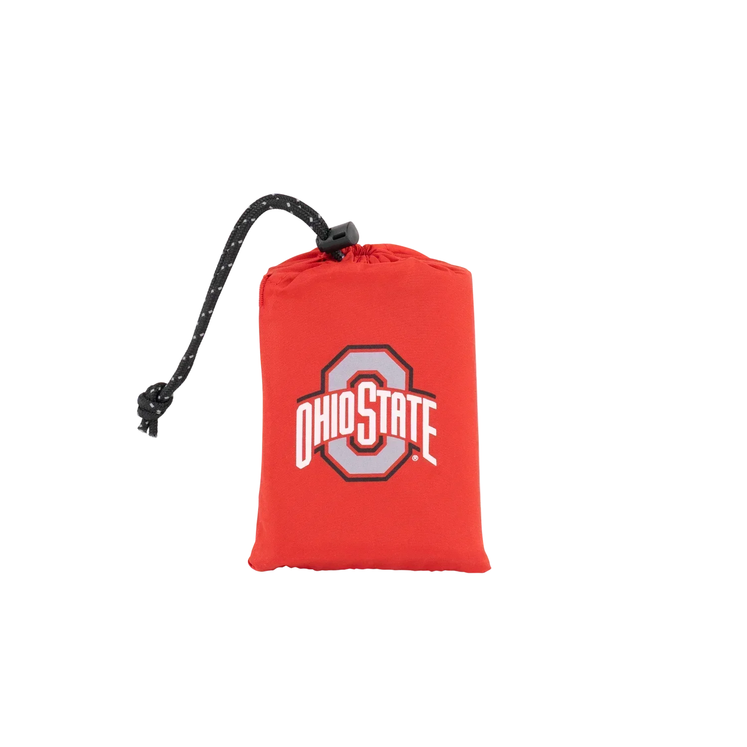 Secure-Hook College V Seat Inflatable Stadium Cushion - Ohio State Buckeyes - Choice 778 - Grandstand Cushion Seat with Secure Under-Bench Hooks Detail
