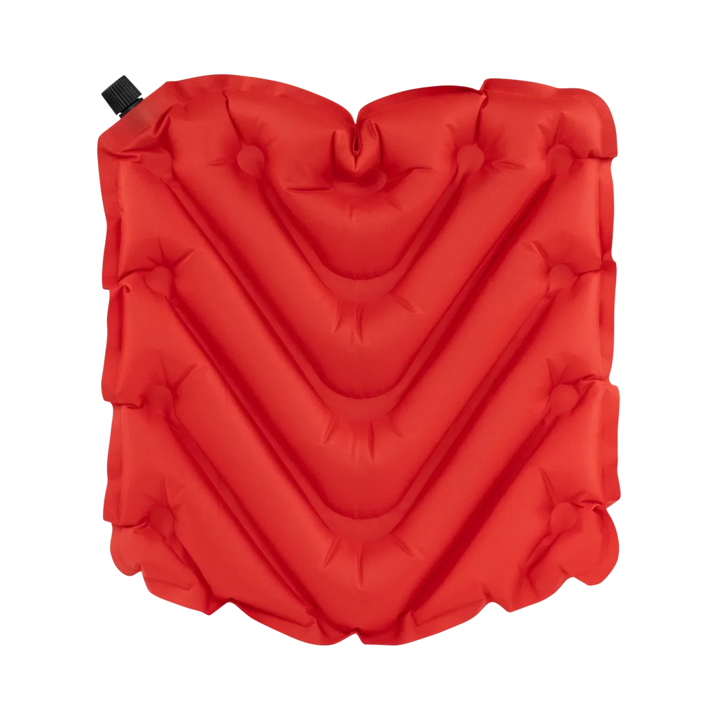 Secure-Hook College V Seat Inflatable Stadium Cushion - Ohio State Buckeyes - Choice 778 - Grandstand Cushion Seat with Secure Under-Bench Hooks Detail