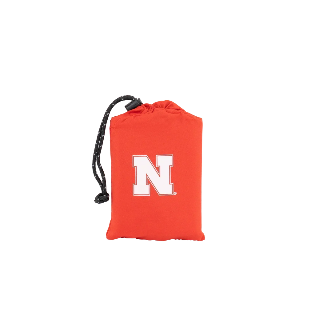 Compact Cushion College V Seat Inflatable Stadium Cushion - Nebraska Cornhuskers - Choice 277 - Lightweight Folding Bleacher Chair with Cushioning Detail