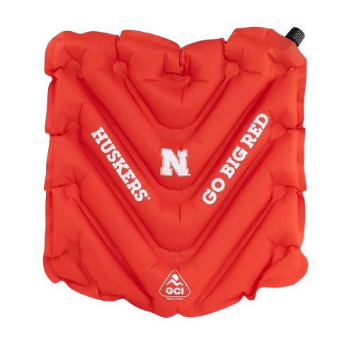 Compact Cushion College V Seat Inflatable Stadium Cushion - Nebraska Cornhuskers - Choice 277 - Lightweight Folding Bleacher Chair with Cushioning - Default Title