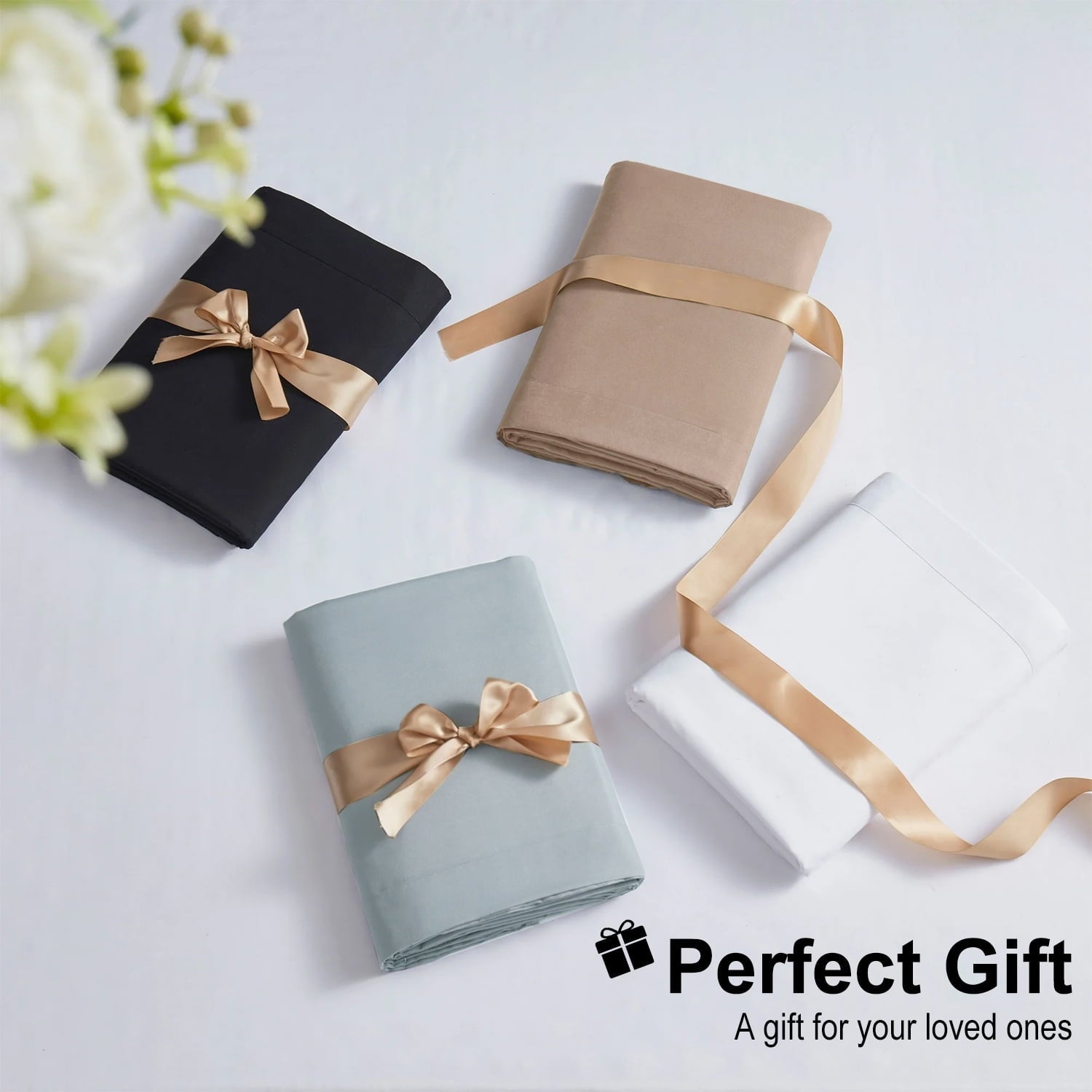 Premium Egyptian Cotton Sheets Set 4 Piece Queen/Full Size Sheet Set, Soft & Lightweight And Breathable ding Set, Fitted Sheet, Flat Sheet & ... - Luxury Bed Sheet Set with Deep Pockets Detail