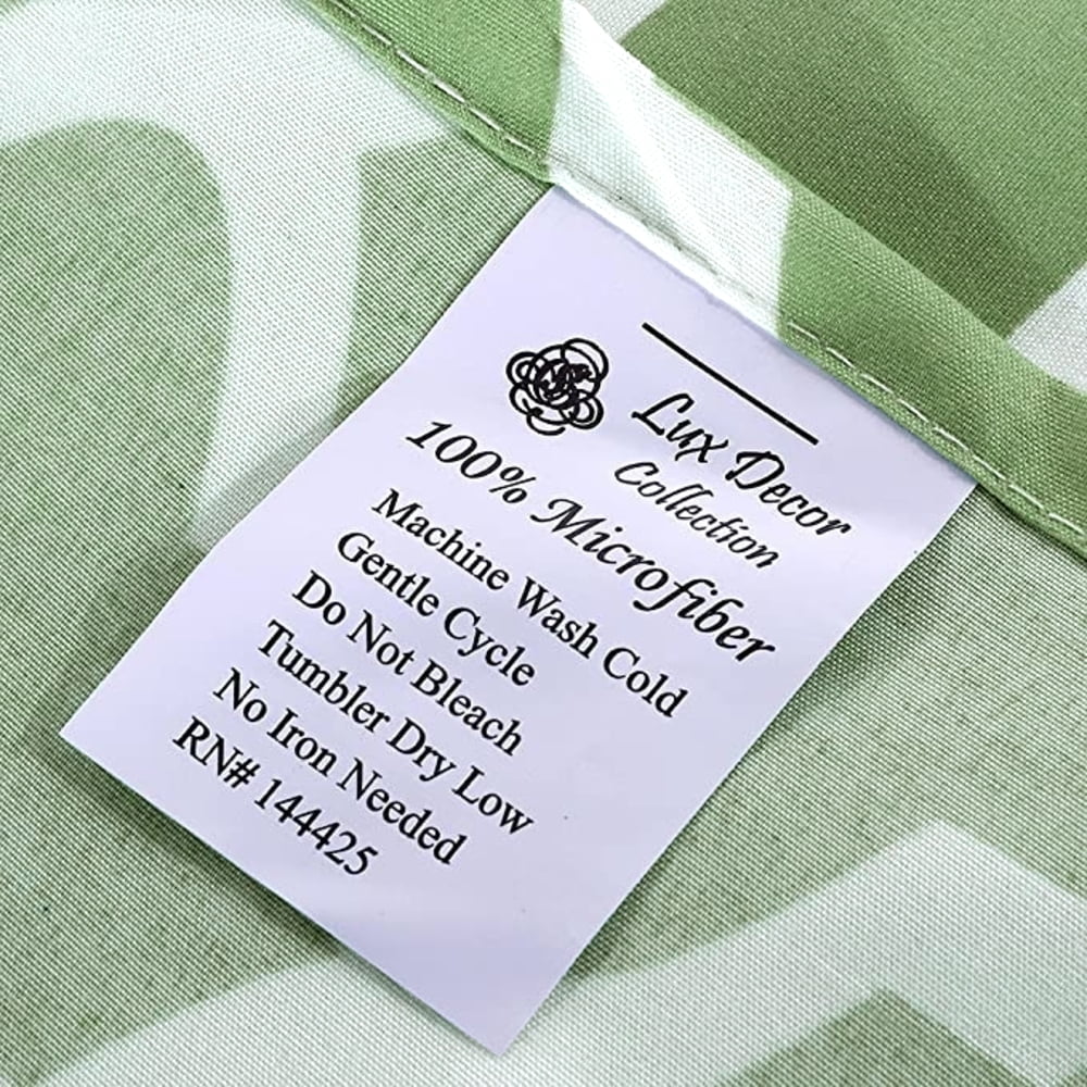 Wrinkle-Resistant Quatrefoil Bed Sheet Set (King, Sage/White) 4 Piece Deep Pocket 1800 Series Microfiber Bed Sheet Set Contains 1 Fitte... - Breathable Egyptian Cotton Flat & Fitted Sheets Detail