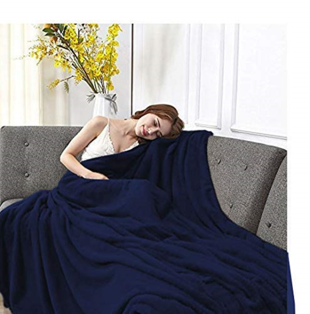 Super Soft Flannel Solid Color 90"L x 60"W Fleece Throw Blanket for Fall, Winter, Spring, Summer, Men, Women, Homeless, Charity Donation... - Luxury Knitted Decorative Throw Blanket with Fringes Detail