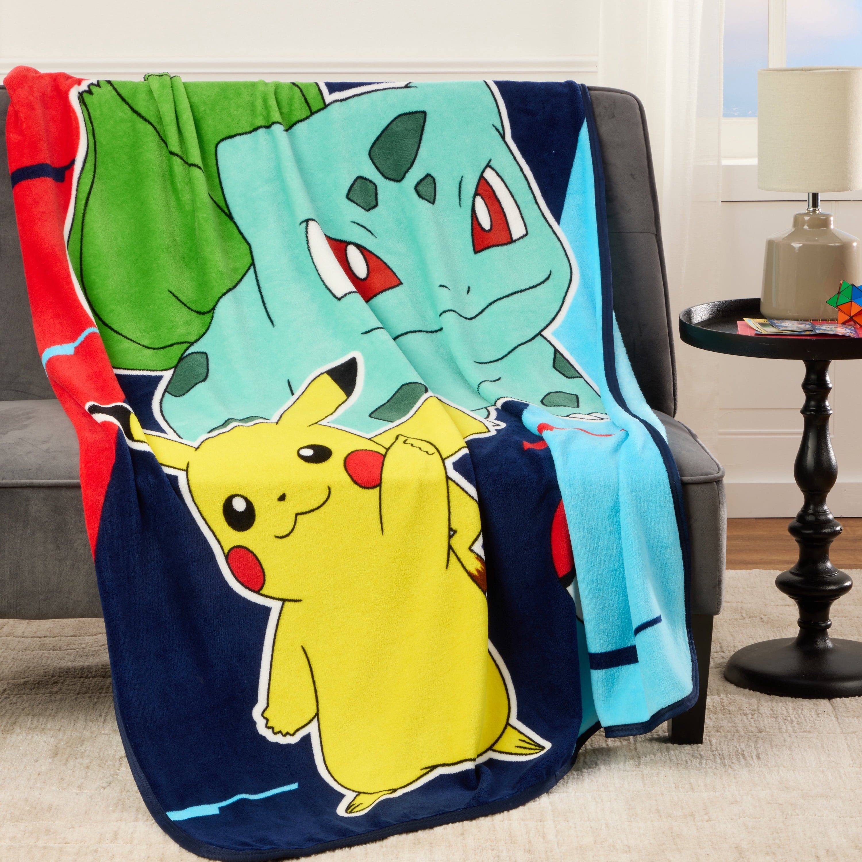 Super Soft Flannel Kids Print Fleece Throw Blanket, 46 x 60 - Cozy Fleece Throw Blanket for Couch & Bed Detail