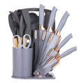 Ergonomic Cooking 19-Piece Silicone Kitchen Utensil & Knife Set - Heat-Resistant Cooking Tools Non-Stick Safe Gift for Mom or Wo... - Heat-Resistant Silicone Cooking Spatula Turner - Default Title
