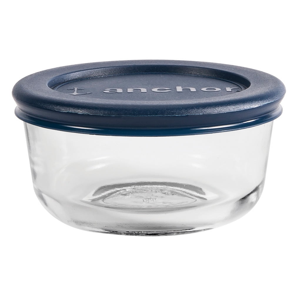 Whimsical Doughnut Glass Food Storage Containers with Lids, 1 Cup Round, Set of 4 - Fun Food Fidget Cookie Squishable Toy Detail