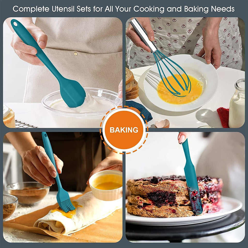 Professional Grade 15-Piece Kitchen Utensils Set, Silicone Cooking Utensils with Holder, Non-stick Cookware Friendly & Heat Resistant - ... - High-Precision Culinary Tool for Baking & Cooking Detail