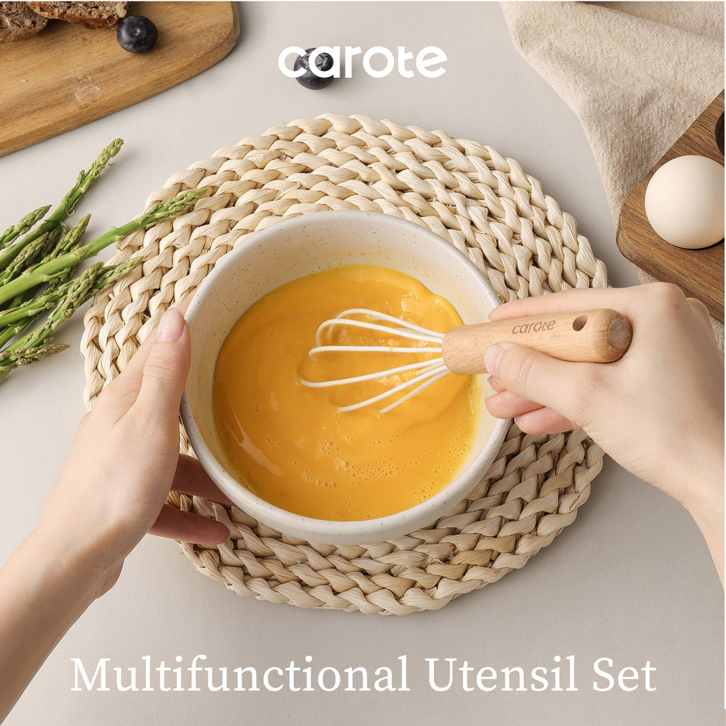 High-Precision 17-Piece Silicone and Wood Cooking Utensil Set, Heat-Resistant, Safe for Nonstick Cookware - Heavy Duty Stainless Steel Kitchen Shears Detail