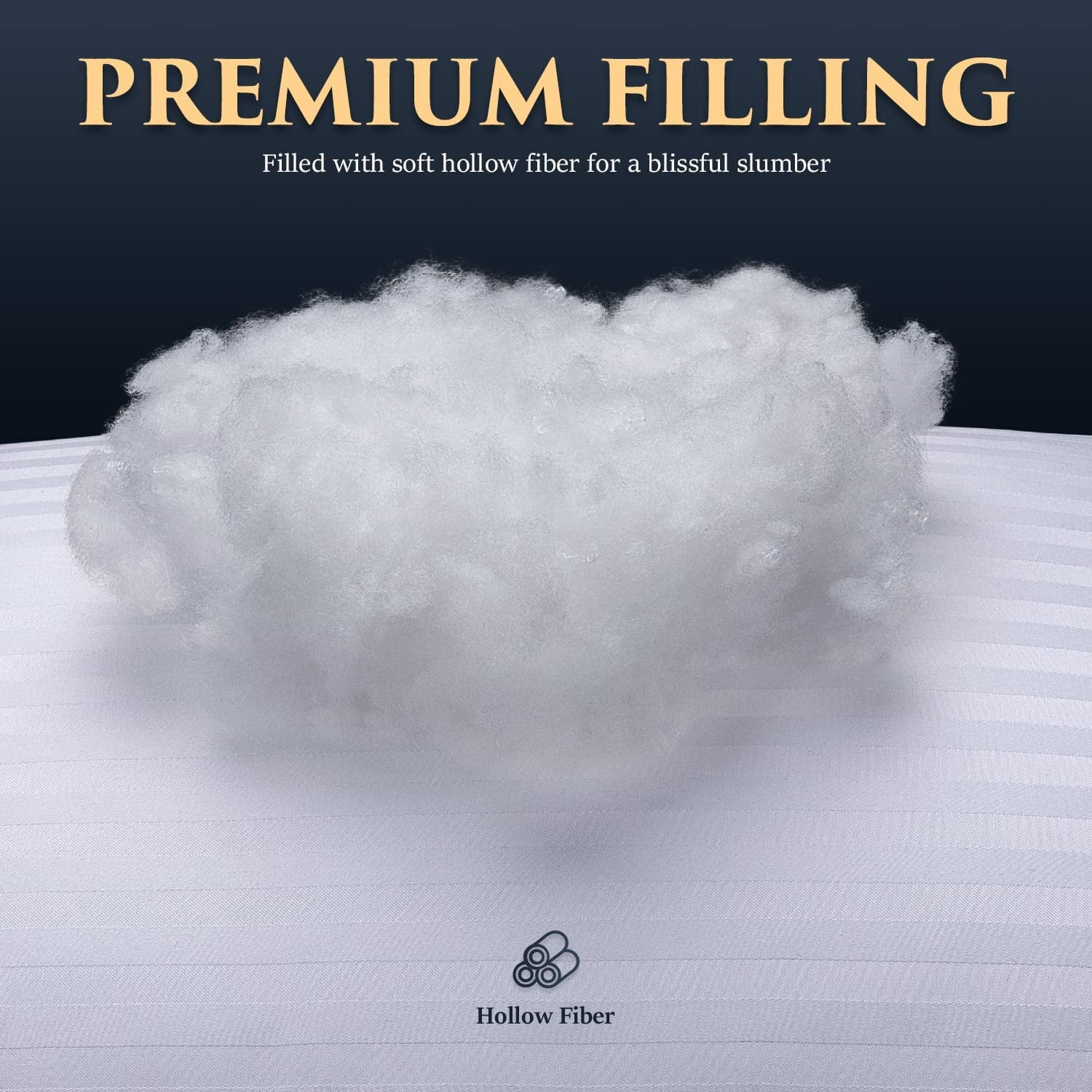 Ergonomic Memory Foam Bed Pillows 2-Pack Queen Size Luxury Hotel Pillow for Side and Back Sleeper Pillows for Bed with Cooling Cover - Ergonomic Memory Foam Pillow for Neck Pain Support Detail