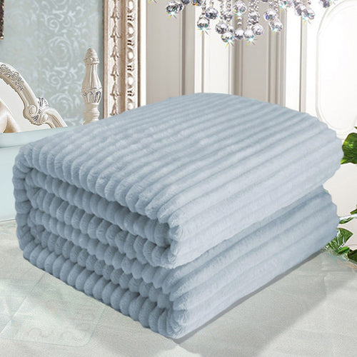 Decorative Knitted Flannel Throw Blanket, Extra Large Fleece Blanket, Super Cozy Soft Blankets for Couch Bed, Fall Winter Throw Blanke, ... - Lightweight Plush Warm Blanket for All Seasons Detail