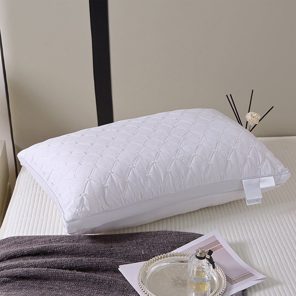 Decorative Plump Hotel Grade Extra Soft Pillows Queen Size Set of 2 Supportive Bed Pillow for Back Side and Stomach Sleepers, Breathab... - Decorative Throw Pillow Cushion for Sofa & Bed Detail