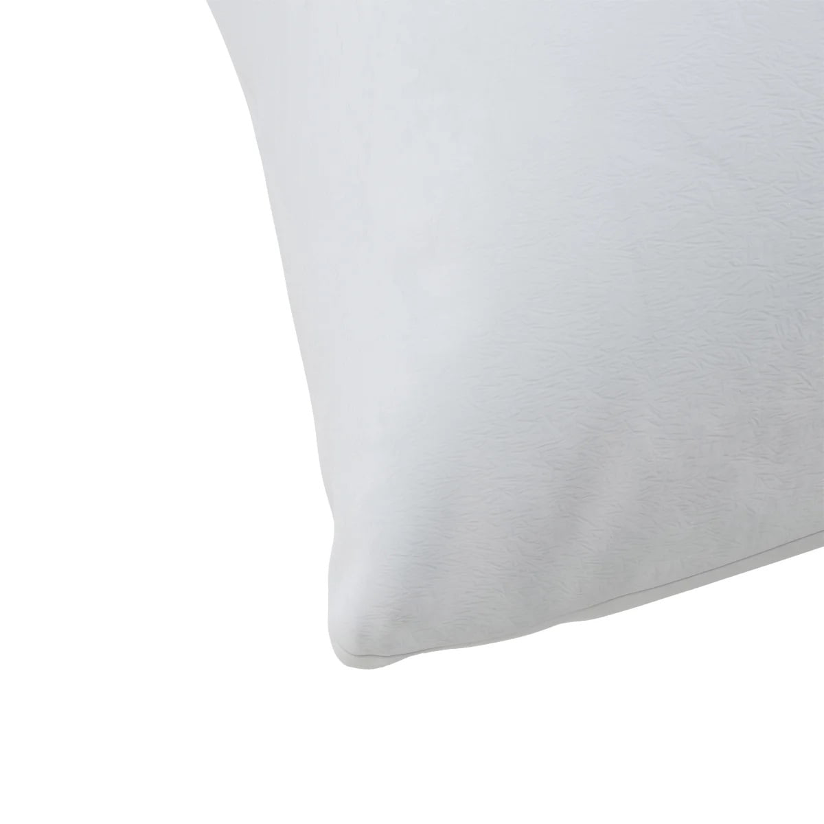 Decorative Plump Huggable Support Bed Pillow, Standard- Soft Velvety Cover, Squishable Comfort (2 Count) - Ergonomic Memory Foam Pillow for Neck Pain Support Detail