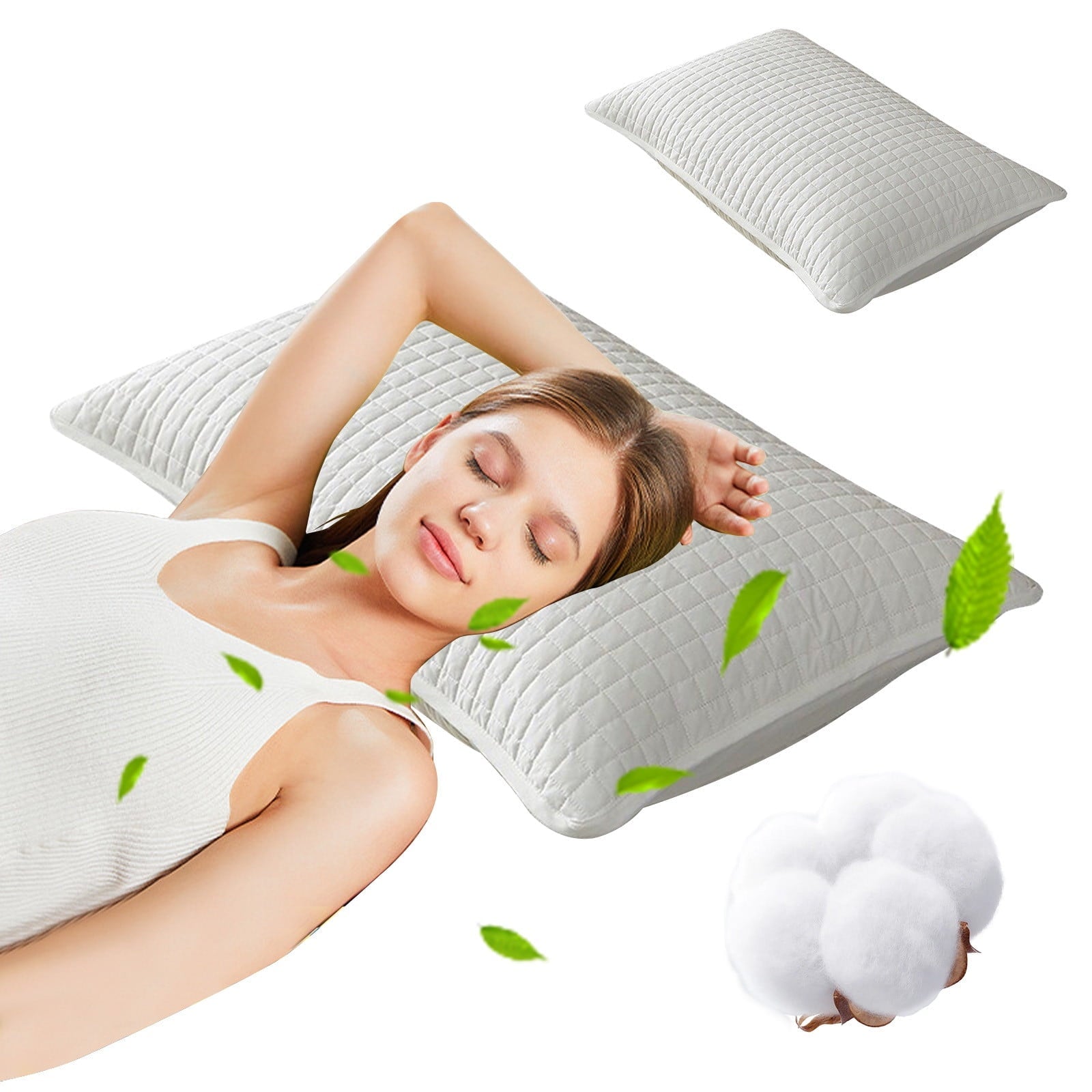 Fluffy Shredded Memory Foam Pillow, Toddler Pillow, Small Pillows for Kids, Soft & Hypoallergenic - Kids Sleeping Pillow - Toddler Be... - Orthopedic Shredded Foam Bed Pillow Set Detail