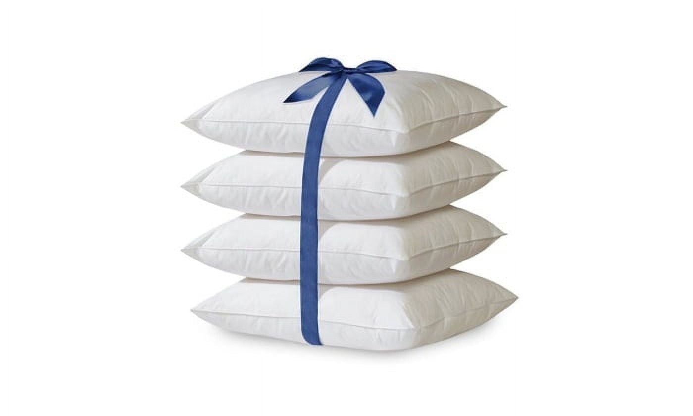 Ergonomic Memory Foam 2-Pack Hypoallergenic Down-Alternative, Throw Pillow Inserts (20" x 20") - Hotel Quality Plush Sleeping Pillows - Default Title